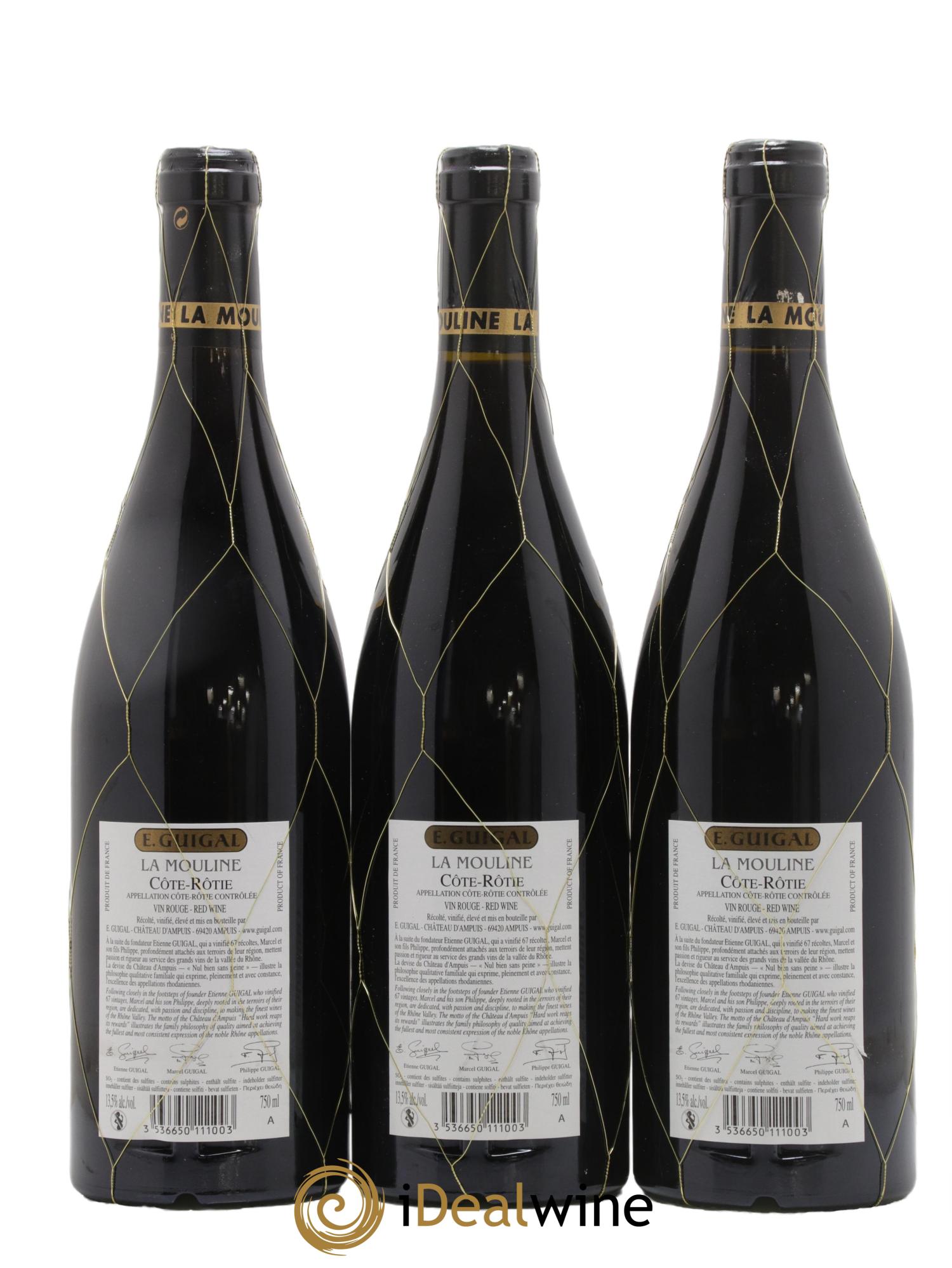 Côte-Rôtie La Mouline Guigal 2012 - Lotto di 3 bottiglie - 1