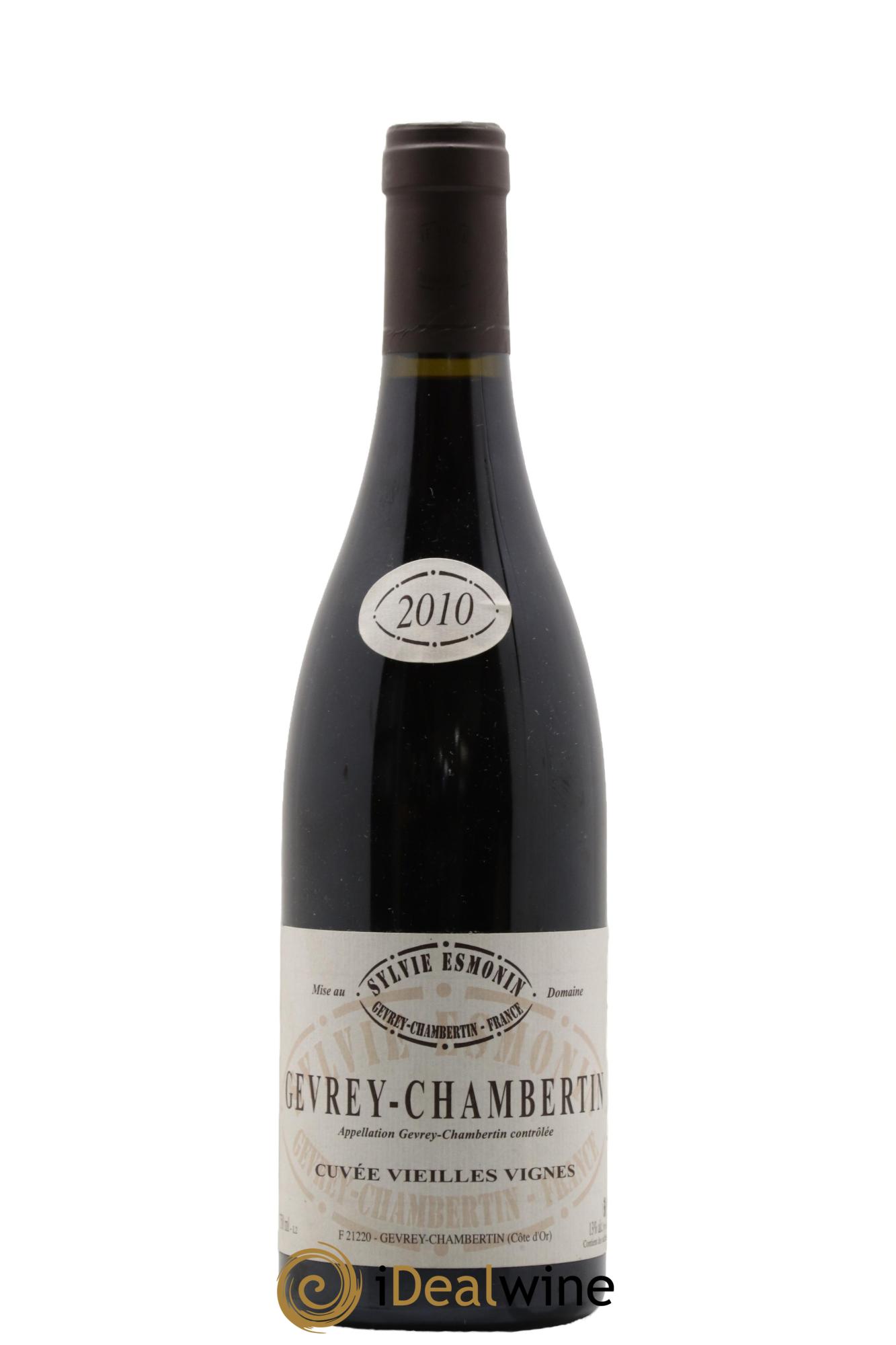 Gevrey-Chambertin Vieilles Vignes Sylvie Esmonin 2010 - Lot de 1 bouteille - 0