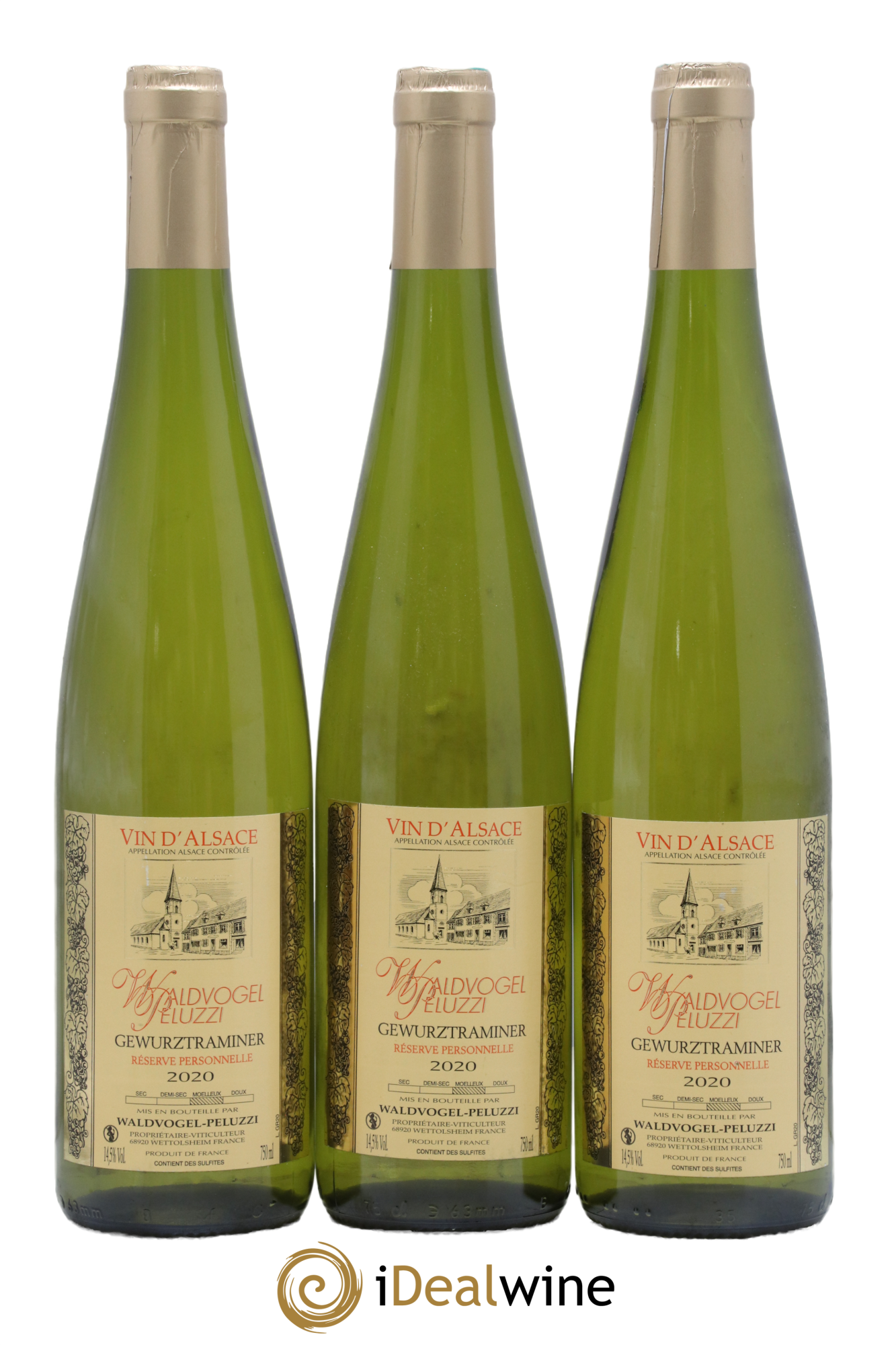 Alsace Gewurtztraminer Réserve Personnelle Domaine Waldvogel Peluzzi 2020 - Posten von 3 Flaschen - 0