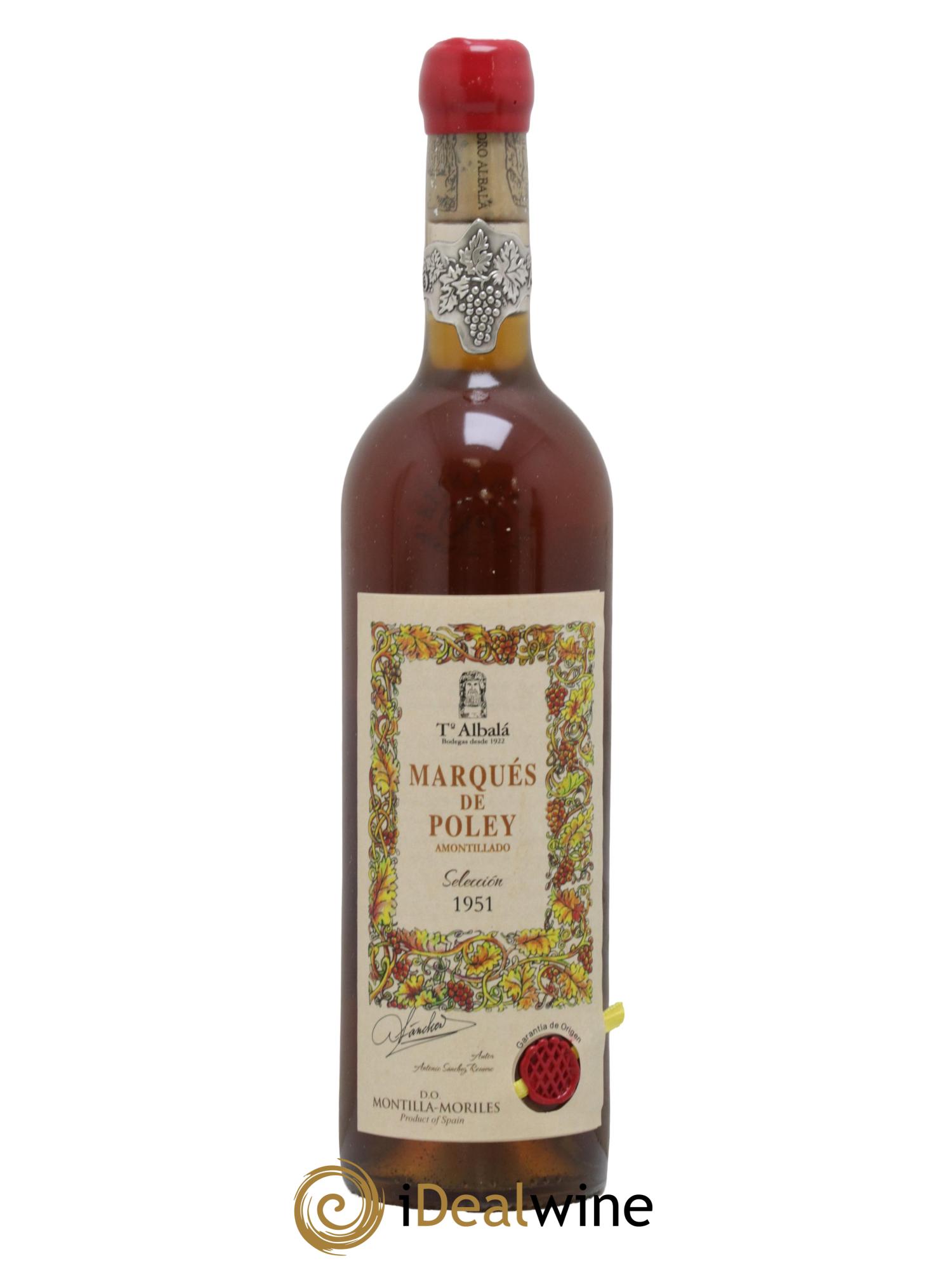 Montilla Moriles Don P.X Marqués de Poley Reserva Seleccion Toro Albala 1951 - Lot de 1 bouteille - 0