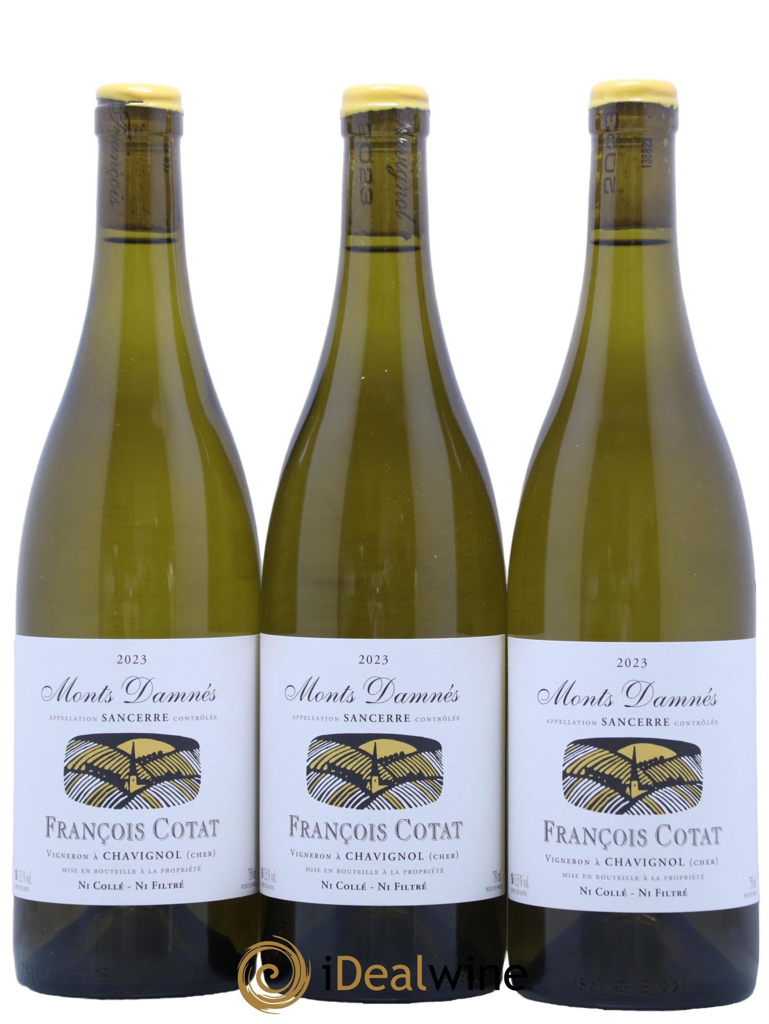 Sancerre Les Monts Damnés François Cotat 2023 - Lot de 3 bouteilles - 0