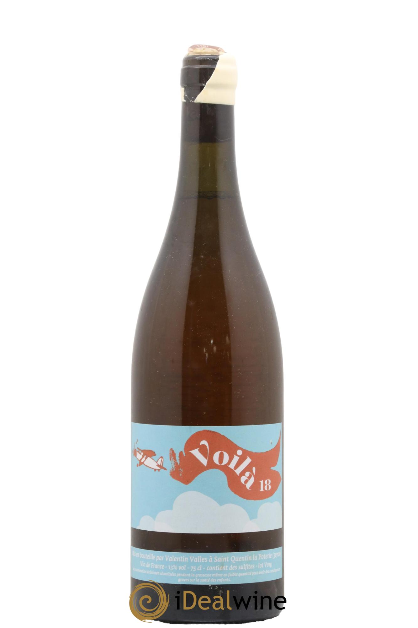 Vin de France Voila Valentin Vallés 2018 - Lot de 1 bouteille - 0