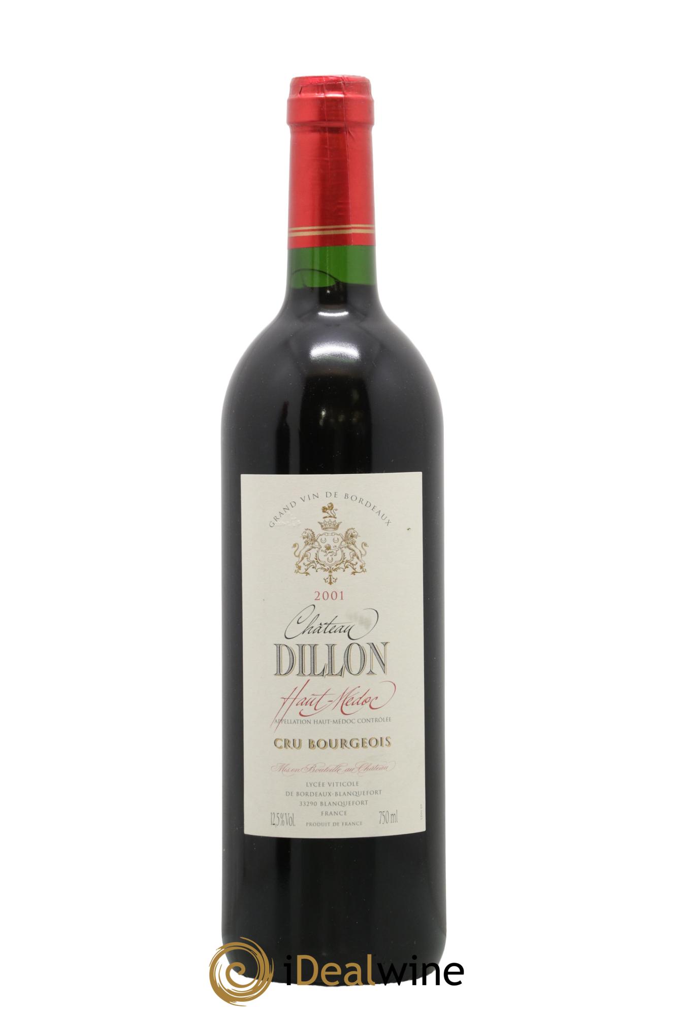 Château Dillon Cru Bourgeois 2001 - Posten von 1 Flasche - 0