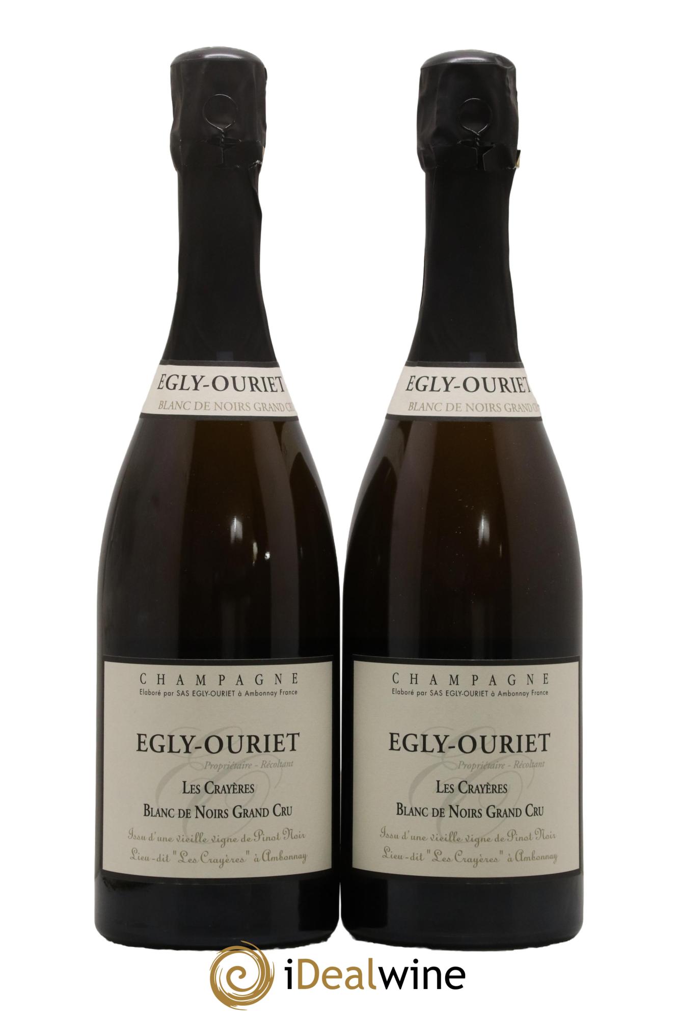 Blanc de Noirs Les Crayères Vieilles vignes Egly-Ouriet - Lot of 2 bottles - 0