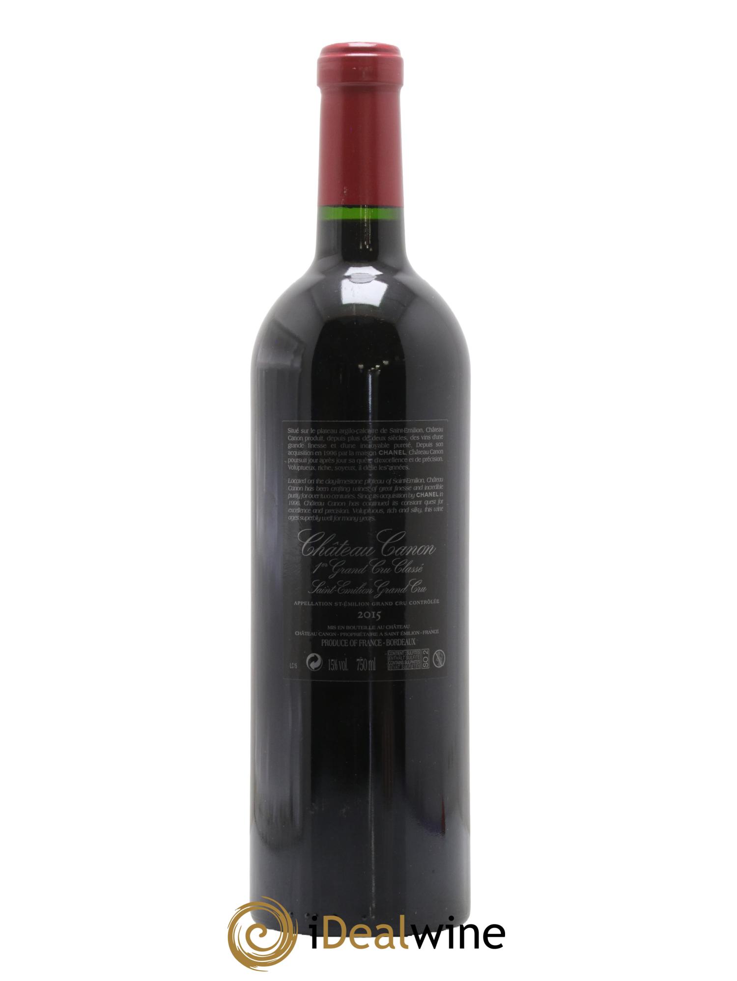 Château Canon 1er Grand Cru Classé B 2015 - Lotto di 1 bottiglia - 1