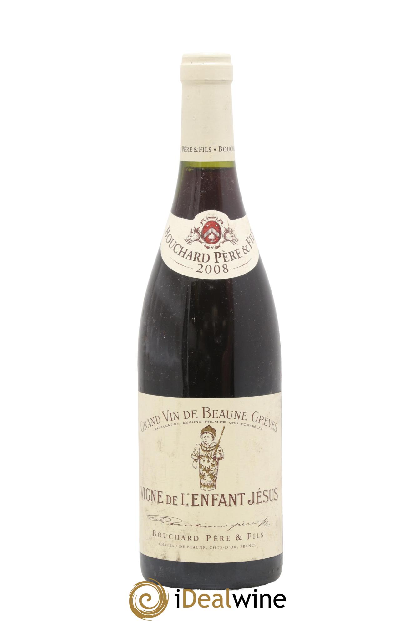 Beaune 1er Cru Grèves - Vigne de l'Enfant Jésus Bouchard Père & Fils 2008 - Posten von 1 Flasche - 0