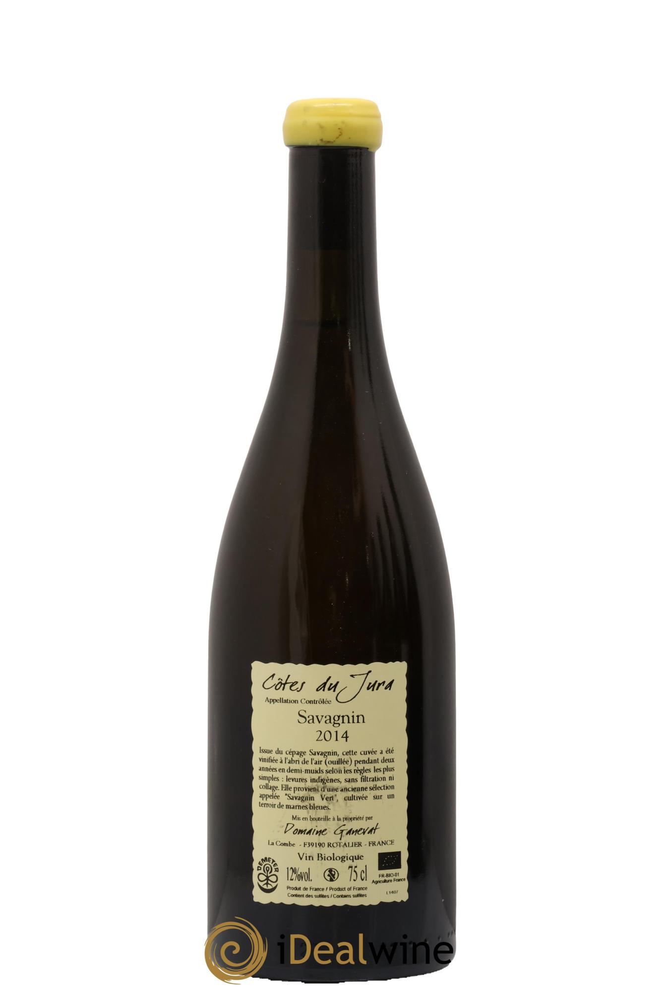 Côtes du Jura Les Chalasses Marnes Bleues Jean-François Ganevat (Domaine) 2014 - Lot de 1 bouteille - 1