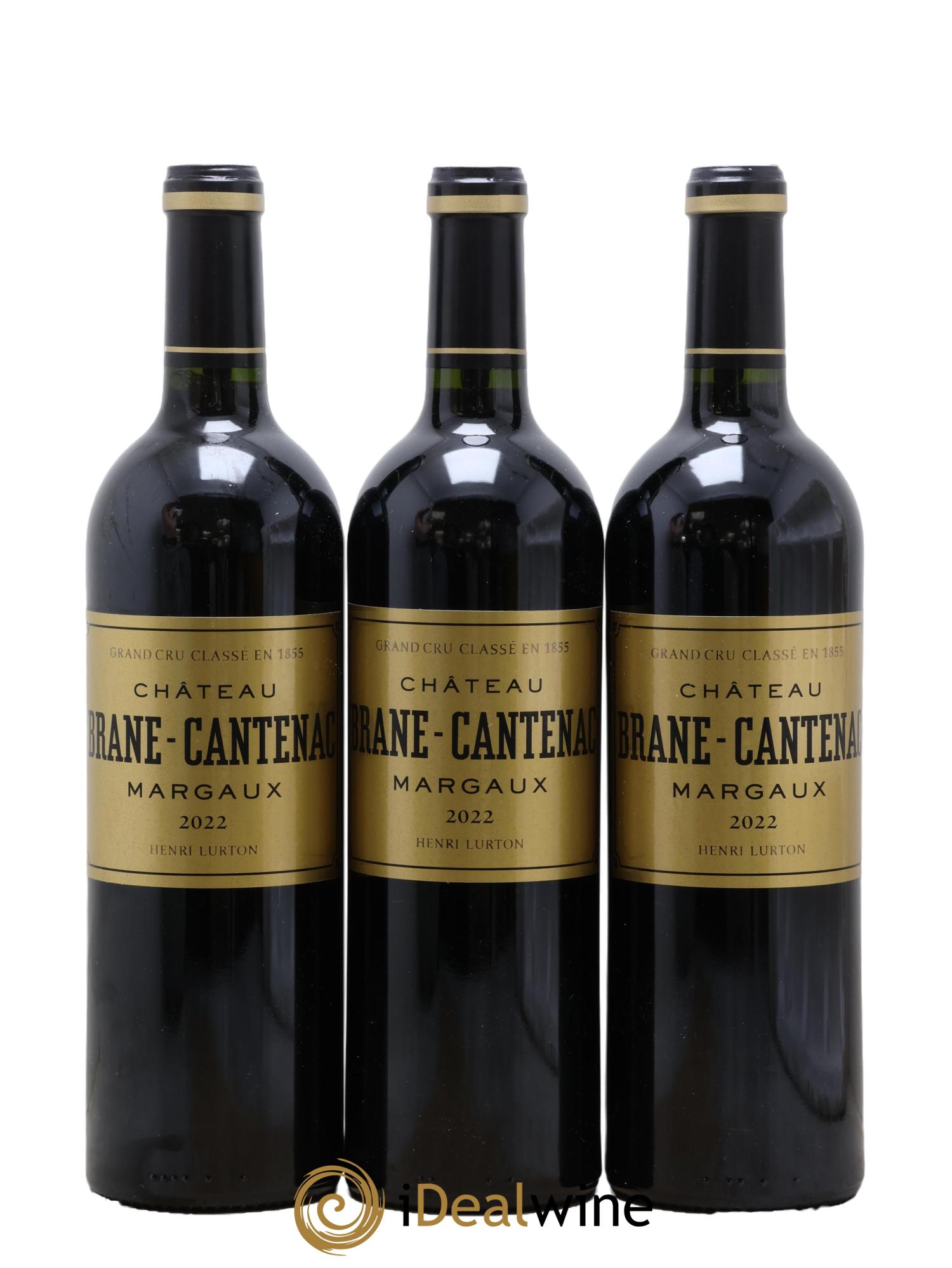 Château Brane Cantenac 2ème Grand Cru Classé 2022 - Posten von 3 Flaschen - 0
