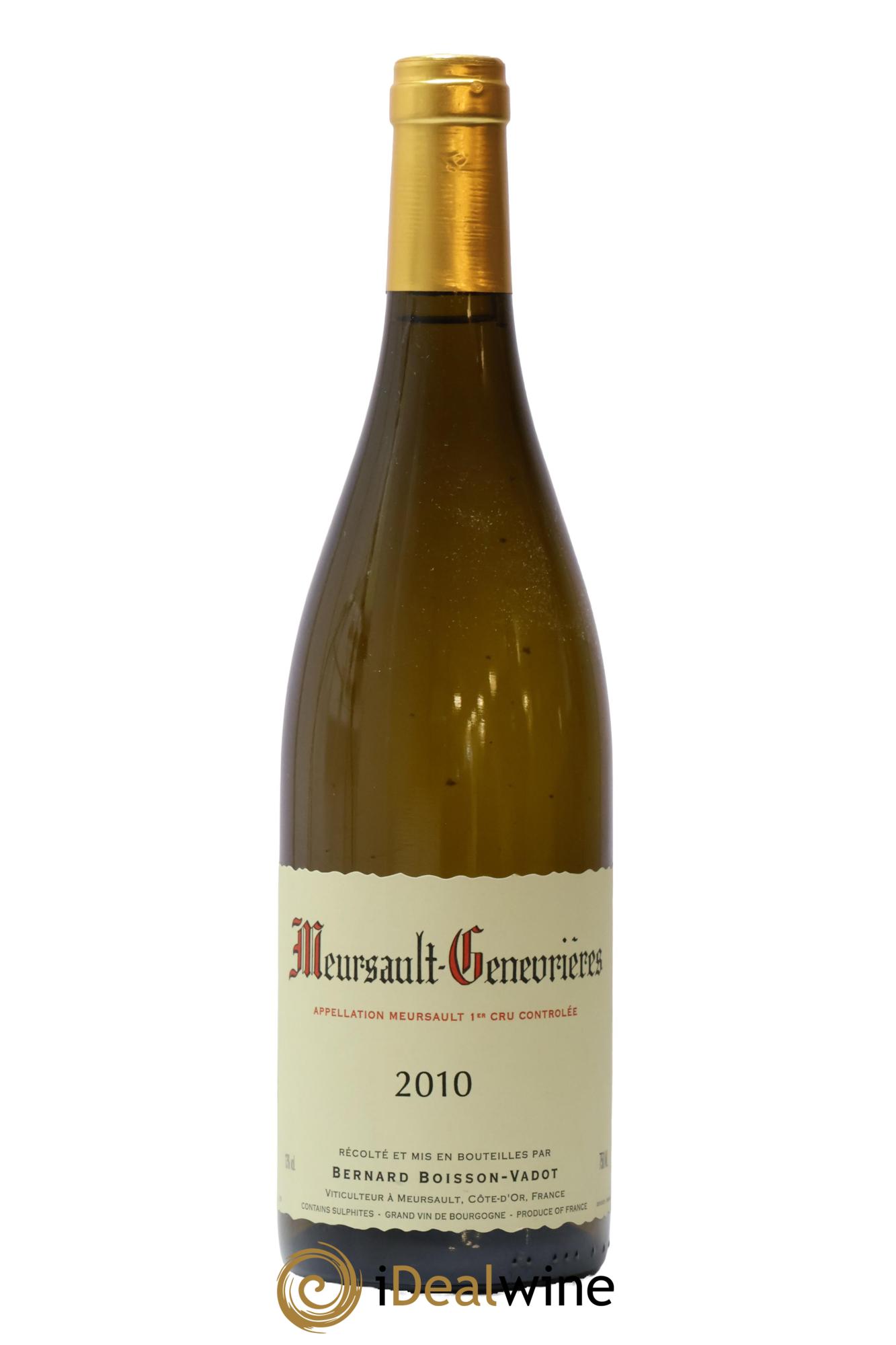 Meursault 1er Cru Genevrières Boisson-Vadot (Domaine) 2010 - Lot de 1 bouteille - 0