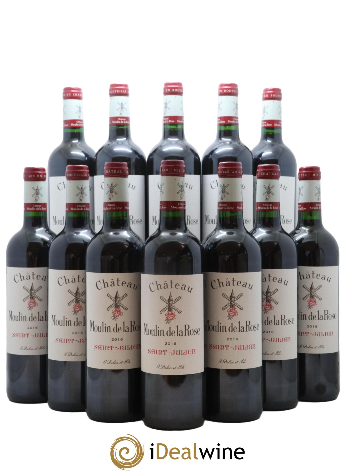 Château Moulin de la Rose Cru Bourgeois 2016 - Lot de 12 bouteilles - 0