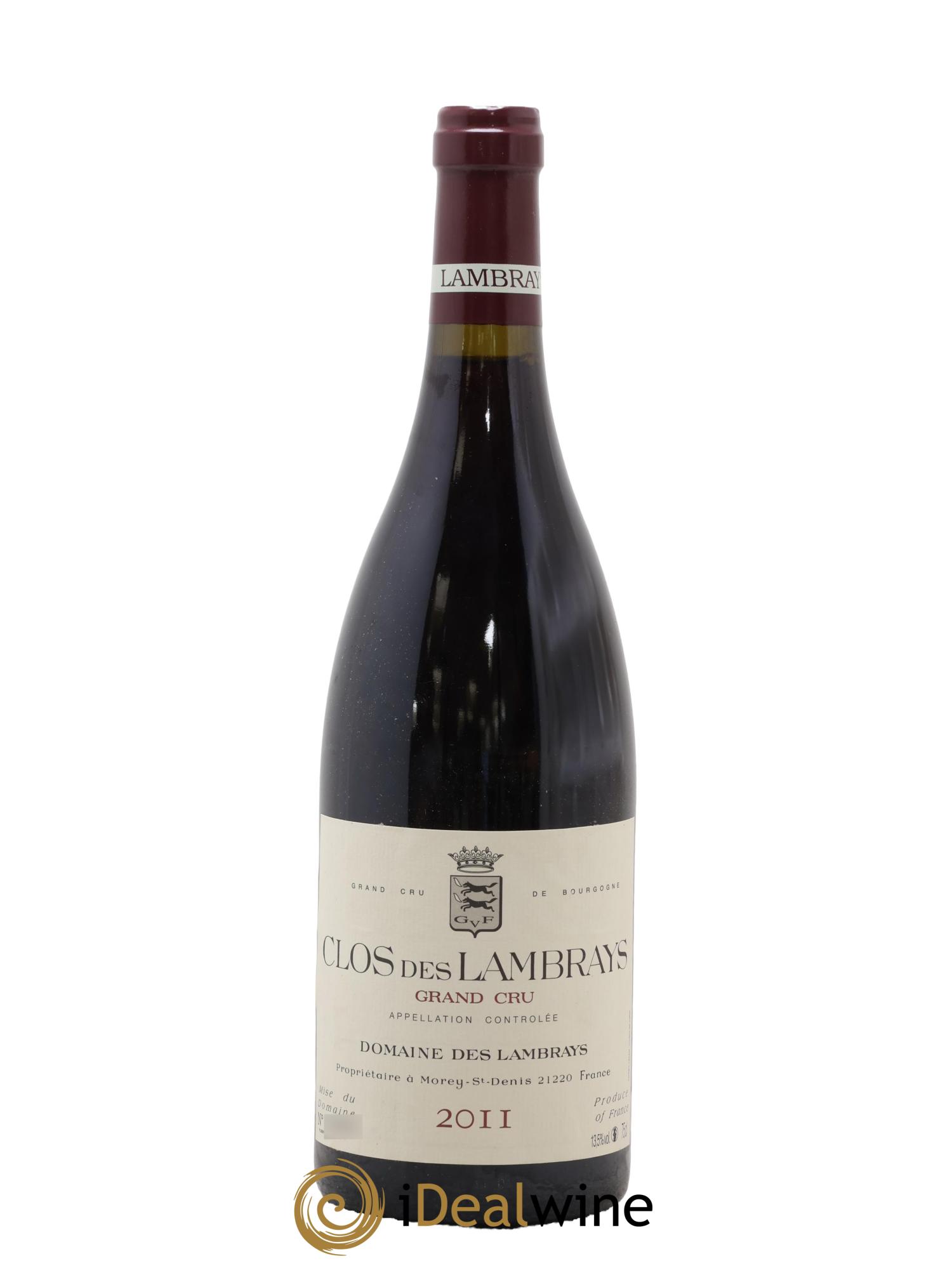 Clos des Lambrays Grand Cru Domaine des Lambrays 2011 - Lot of 1 bottle - 0