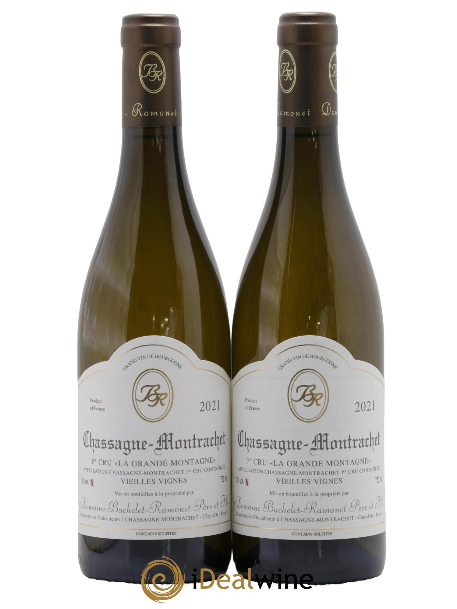 Chassagne-Montrachet 1er Cru La Grande Montagne Vieilles Vignes Bachelet-Ramonet (Domaine) 2021 - Lot of 2 bottles - 0