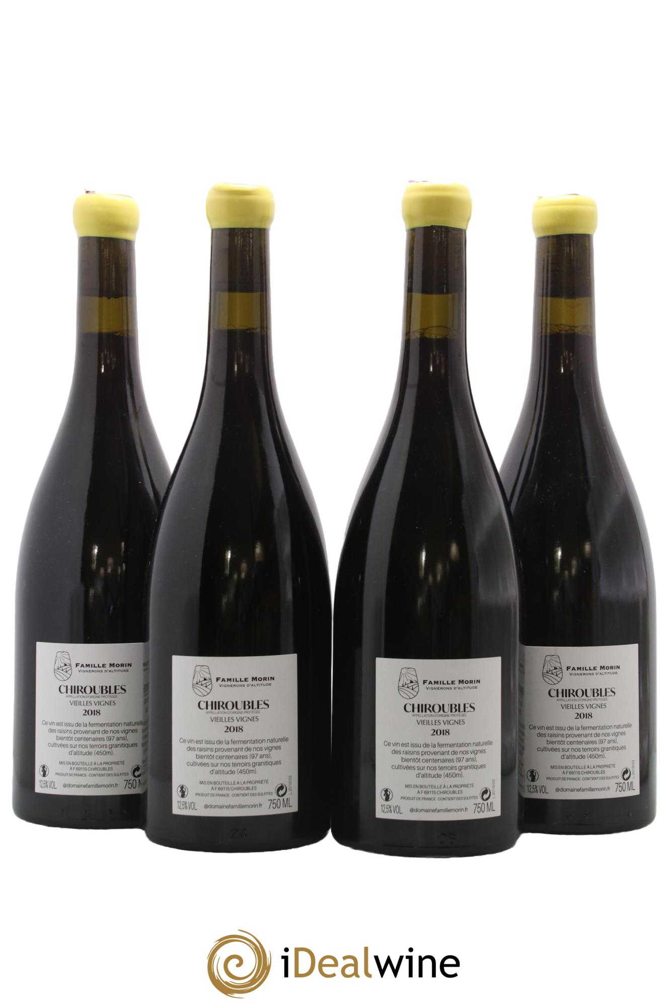 Chiroubles Vieilles Vignes Famille Morin 2018 - Posten von 4 Flaschen - 1