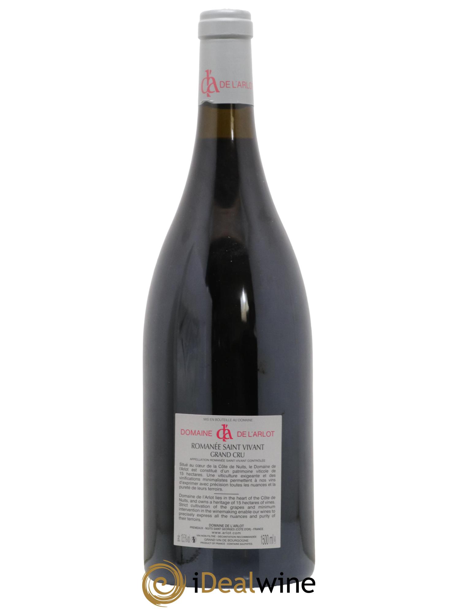 Romanée-Saint-Vivant Grand Cru Domaine de l'Arlot 2018 - Lot de 1 magnum - 1