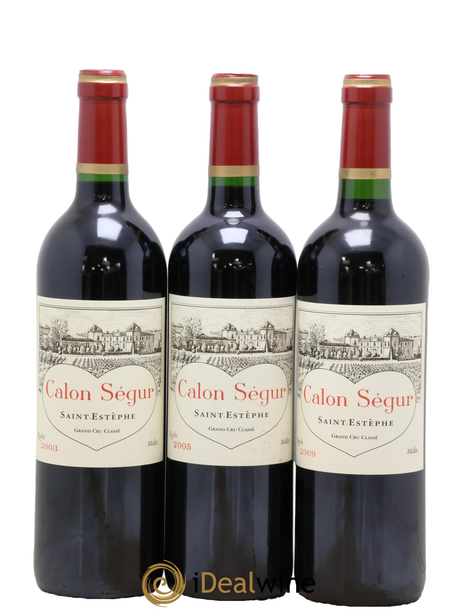 Château Calon Ségur 3ème Grand Cru Classé Coffret Millésimes 1998 -2000-2003-2005-2006-2009 - Lotto di 6 bottiglie - 1