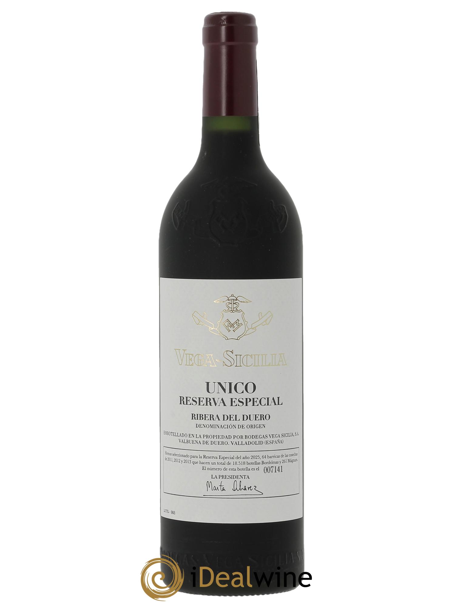 Ribera Del Duero DO Vega Sicilia Unico Reserva Especial 2025 - Assemblage 2011, 2012 et 2013 Famille Alvarez - Lote de 1 botella - 0