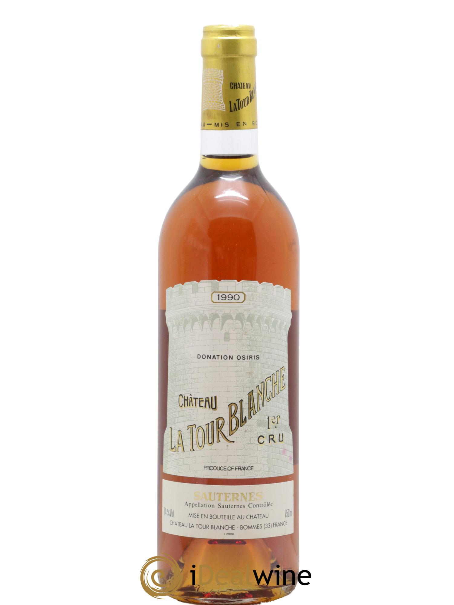 Château la Tour Blanche 1er Grand Cru Classé 1990 - Lotto di 1 bottiglia - 0