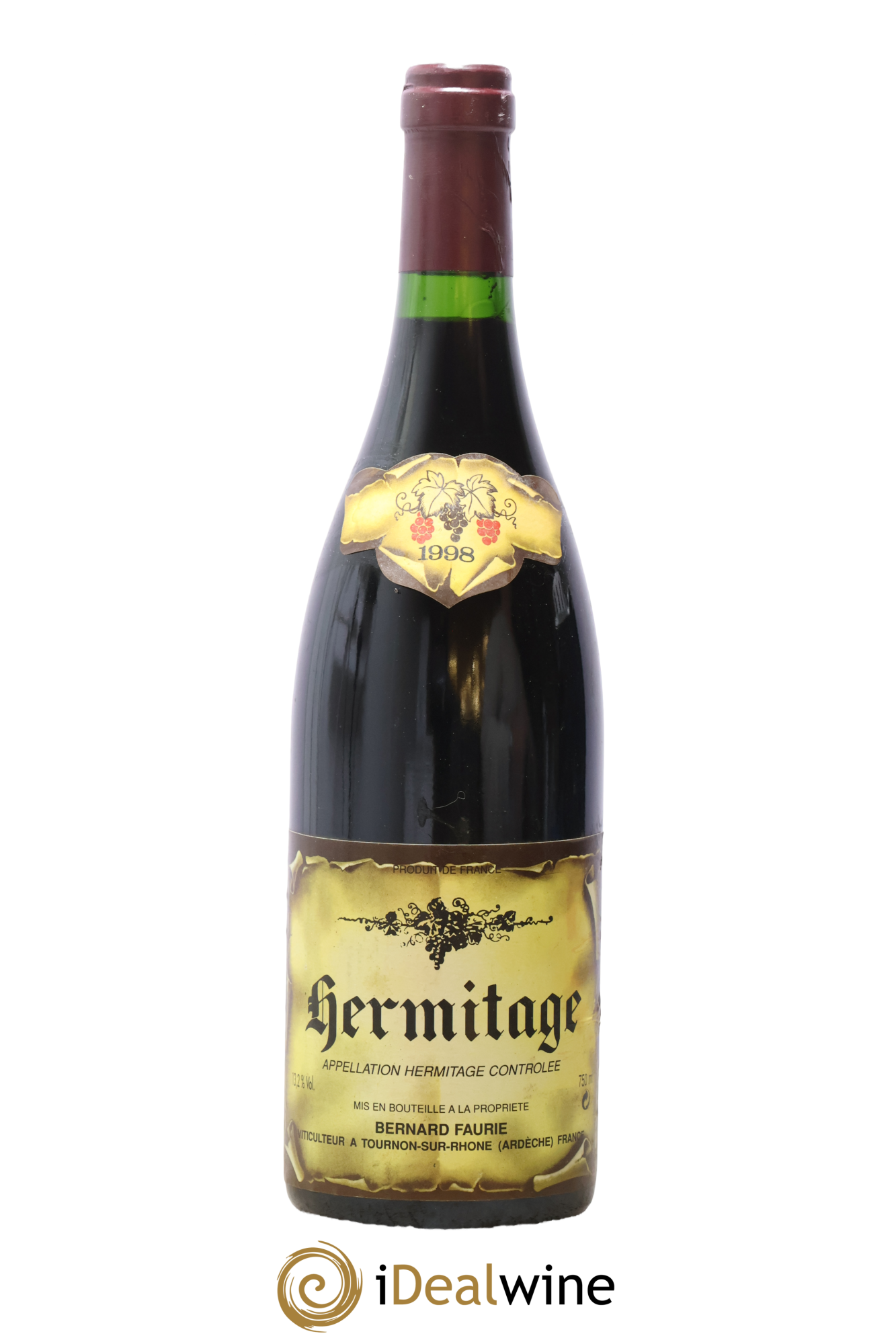 Hermitage Bernard Faurie 1998 - Lot de 1 bouteille - 0