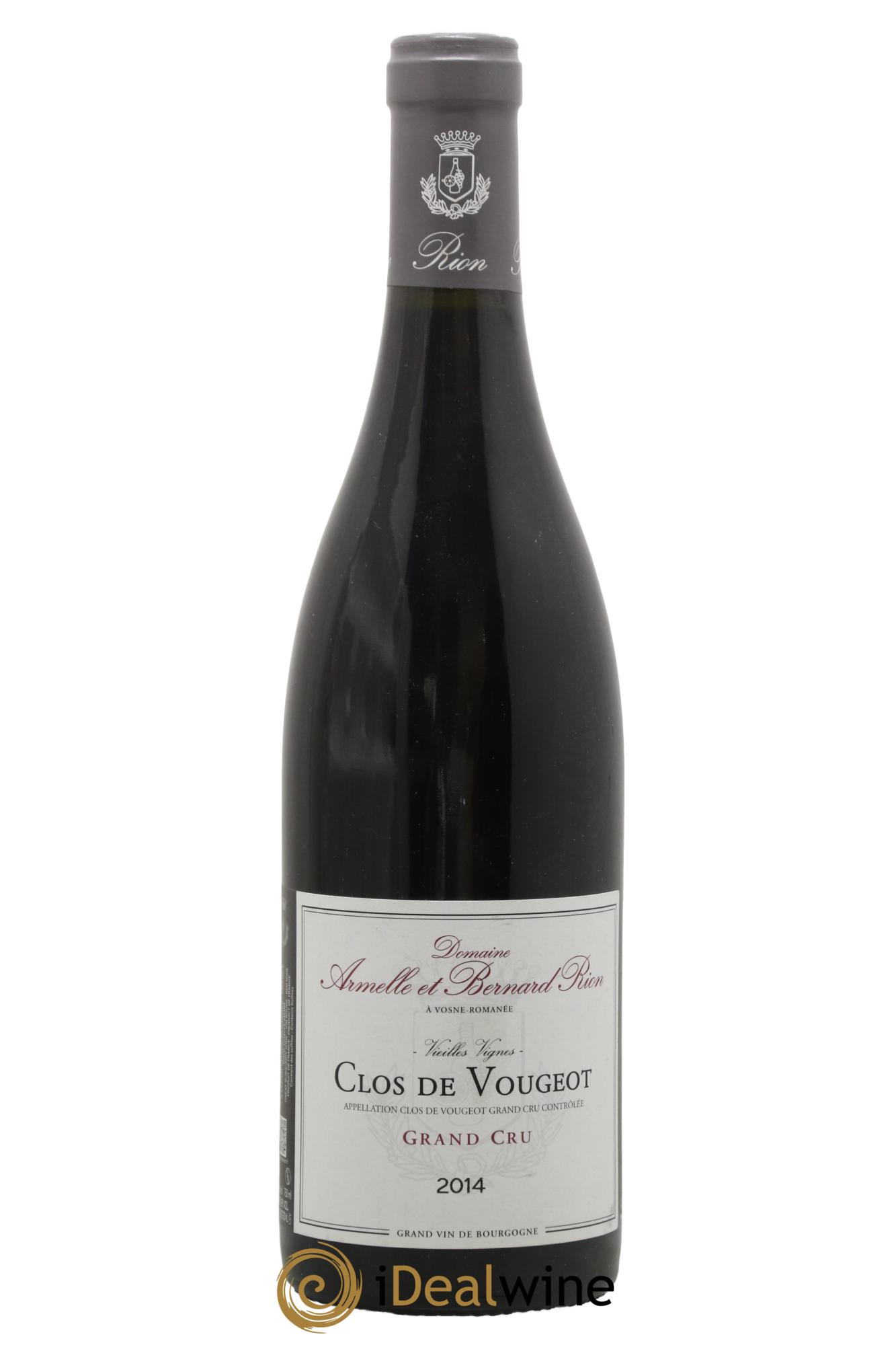 Clos de Vougeot Grand Cru Vieilles Vignes Domaine Rion 2014 - Posten von 1 Flasche - 0