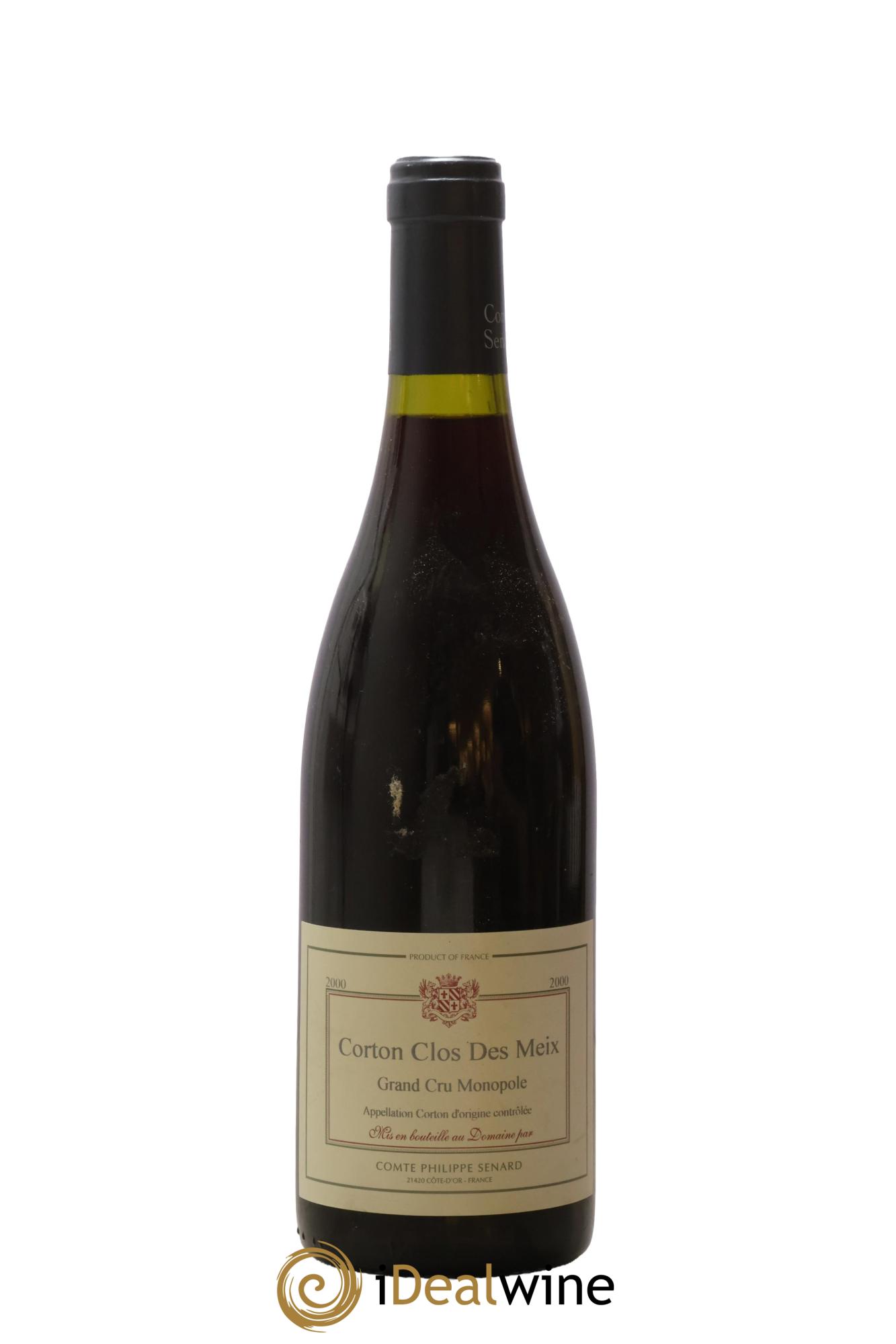 Corton Grand Cru Clos des Meix Monopole Comte Senard 2000 - Lot de 1 bouteille - 0