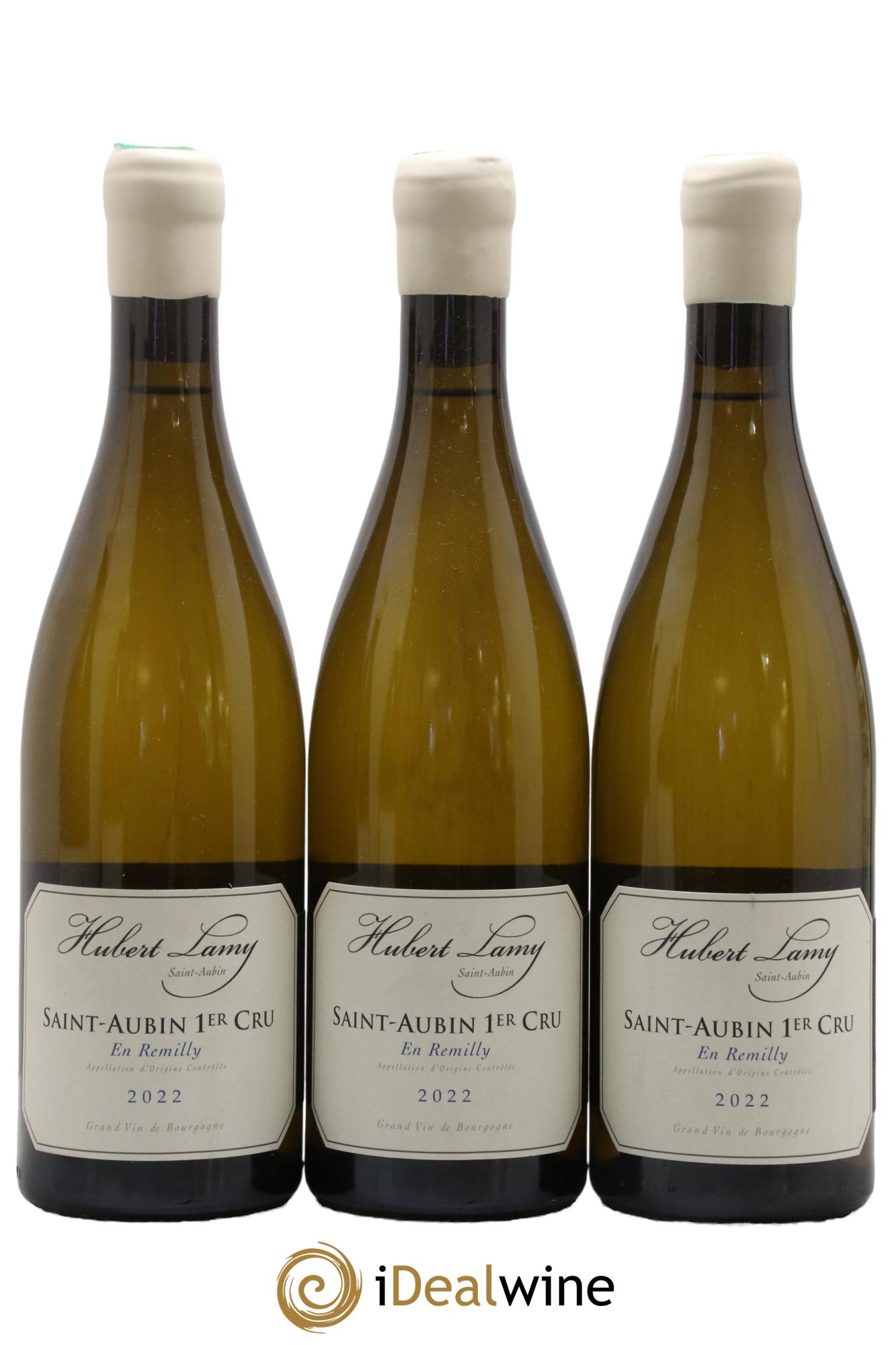 Saint-Aubin 1er Cru En Rémilly Hubert Lamy 2022 - Lot de 3 bouteilles - 0