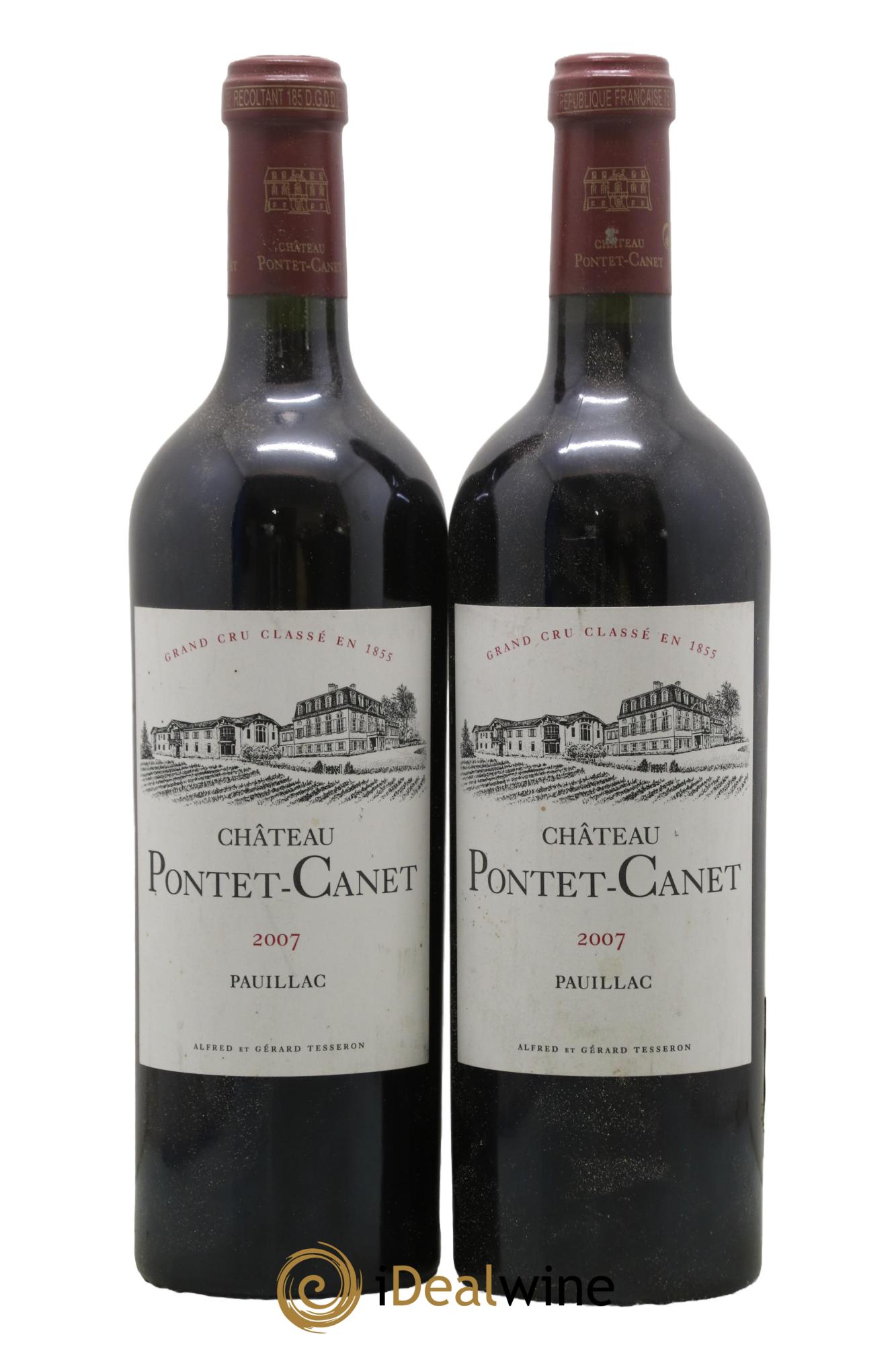 Château Pontet Canet 5ème Grand Cru Classé 2007 - Lot of 2 bottles - 0