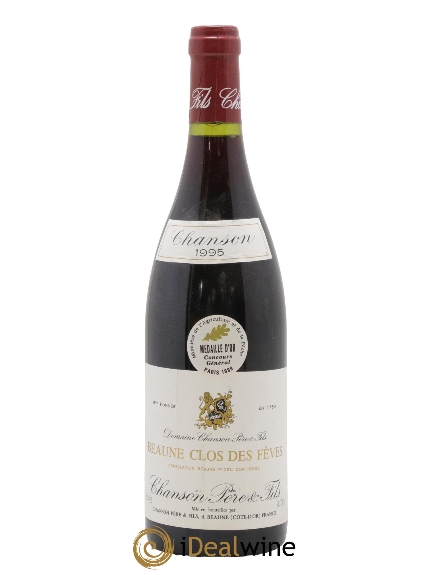Beaune 1er Cru Clos des Fèves Chanson 1995 - Lot de 1 bouteille - 0