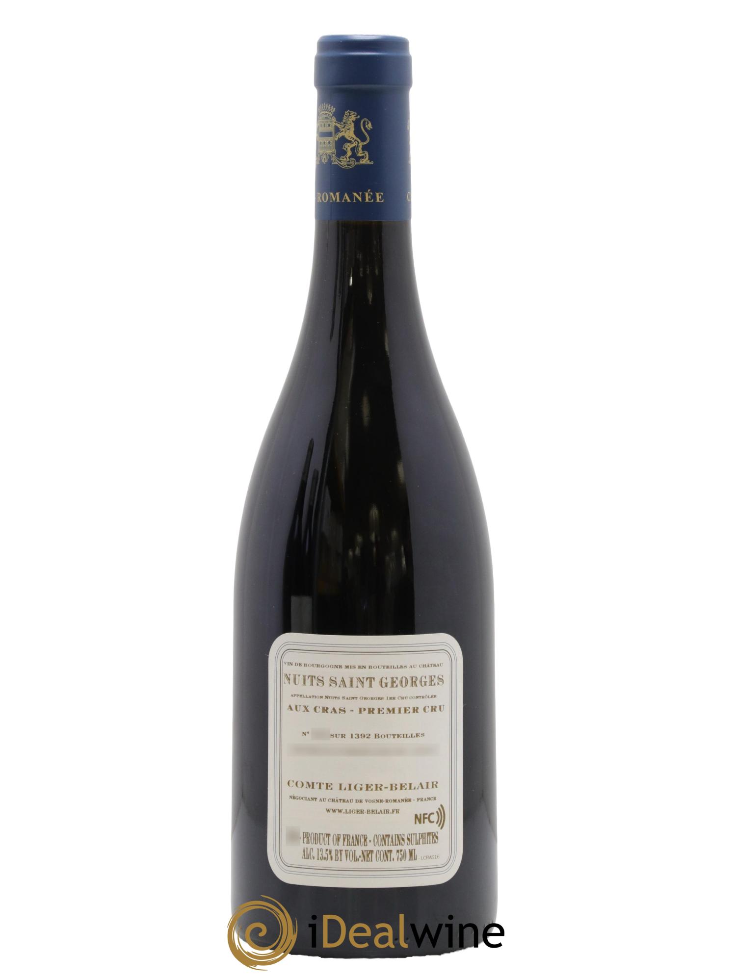 Nuits-Saint-Georges 1er Cru Aux Cras Comte Liger-Belair (Domaine du) 2016 - Posten von 1 Flasche - 1