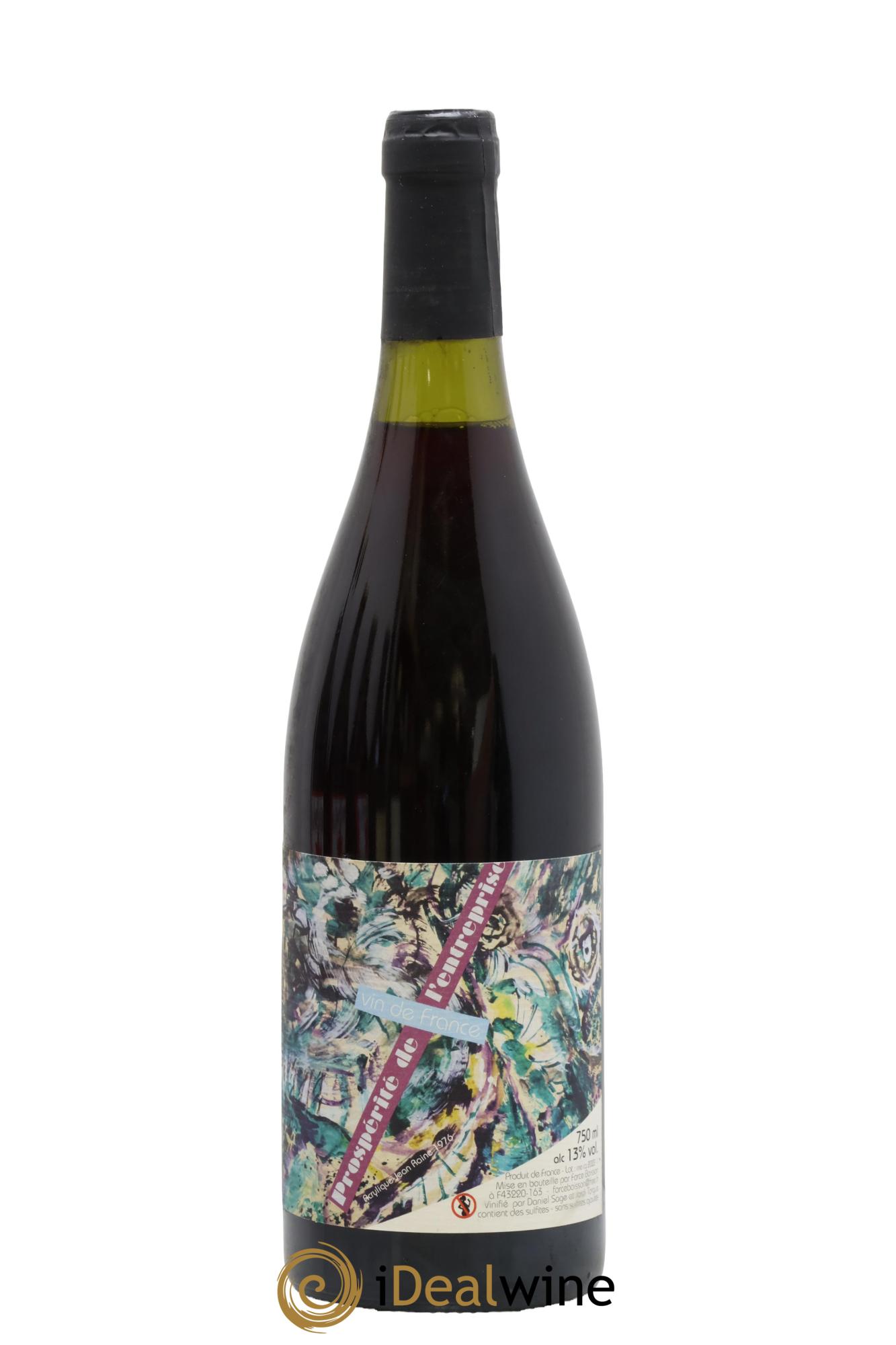 Vin de France Prospérité de l'entreprise Daniel Sage 2021 - Lot of 1 bottle - 0