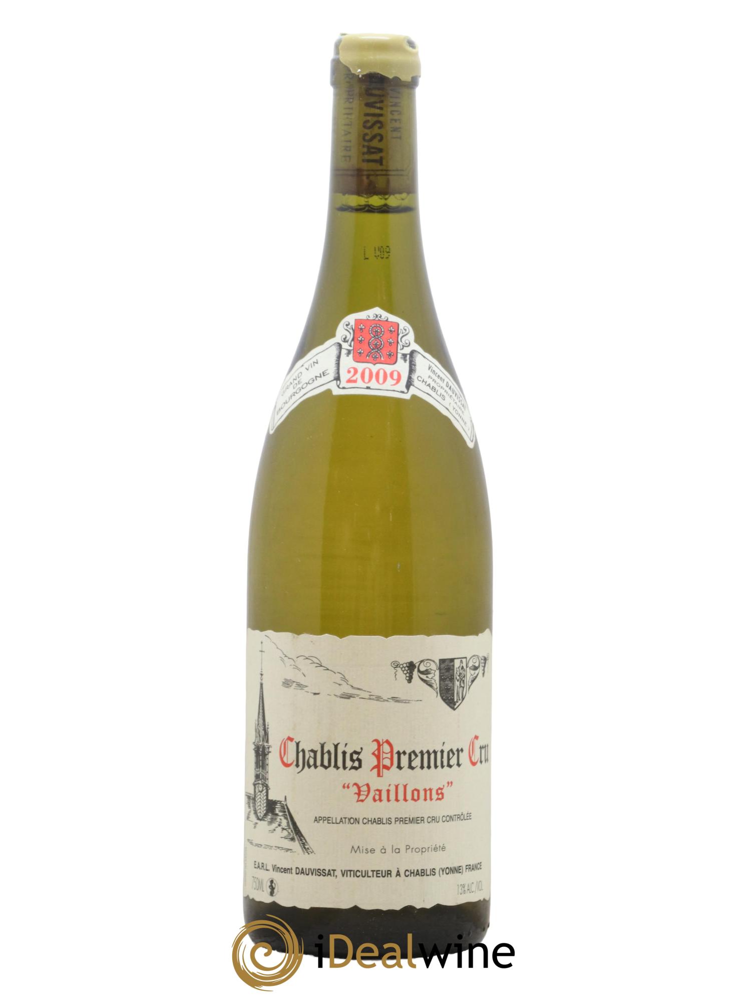 Chablis 1er Cru Vaillons Vincent Dauvissat (Domaine) 2009 - Lot de 1 bouteille - 0