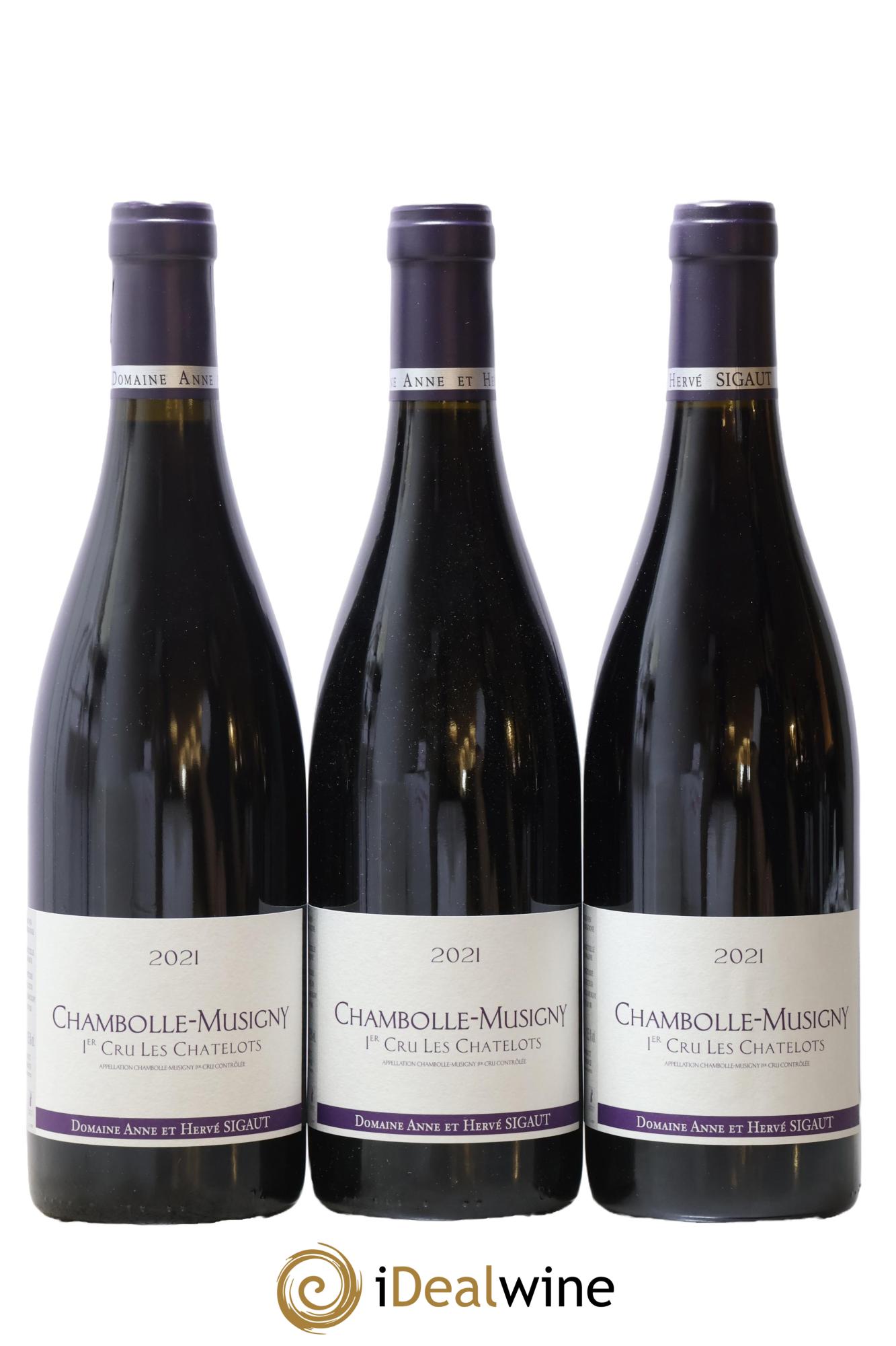 Chambolle-Musigny 1er Cru Les Chatelots Anne et Hervé Sigaut (Domaine) 2021 - Lot de 3 bouteilles - 0