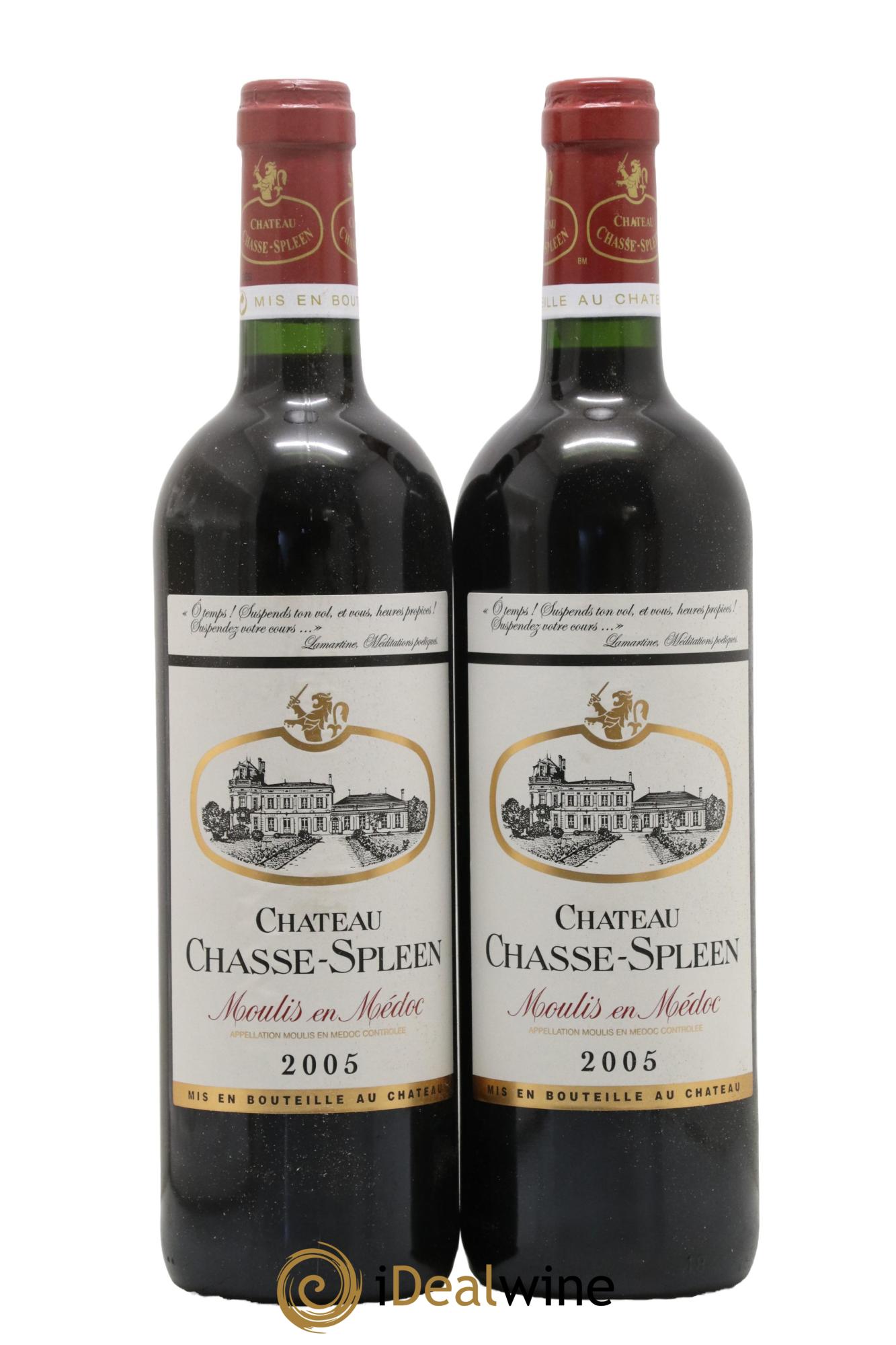 Château Chasse Spleen 2005 - Posten von 2 Flaschen - 0