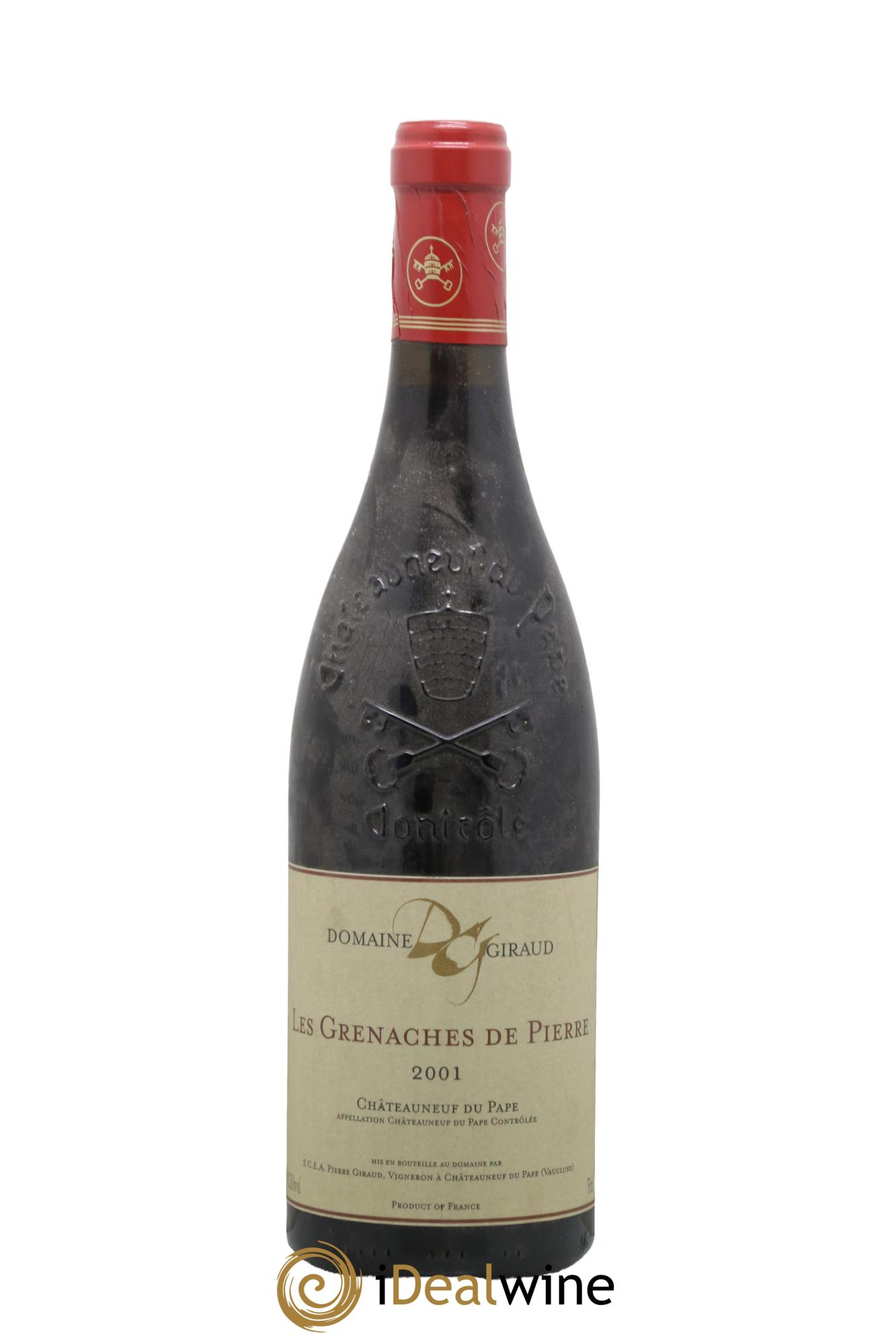 Châteauneuf-du-Pape Les Grenaches De Pierre Giraud (Domaine) 2001 - Lot de 1 bouteille - 0