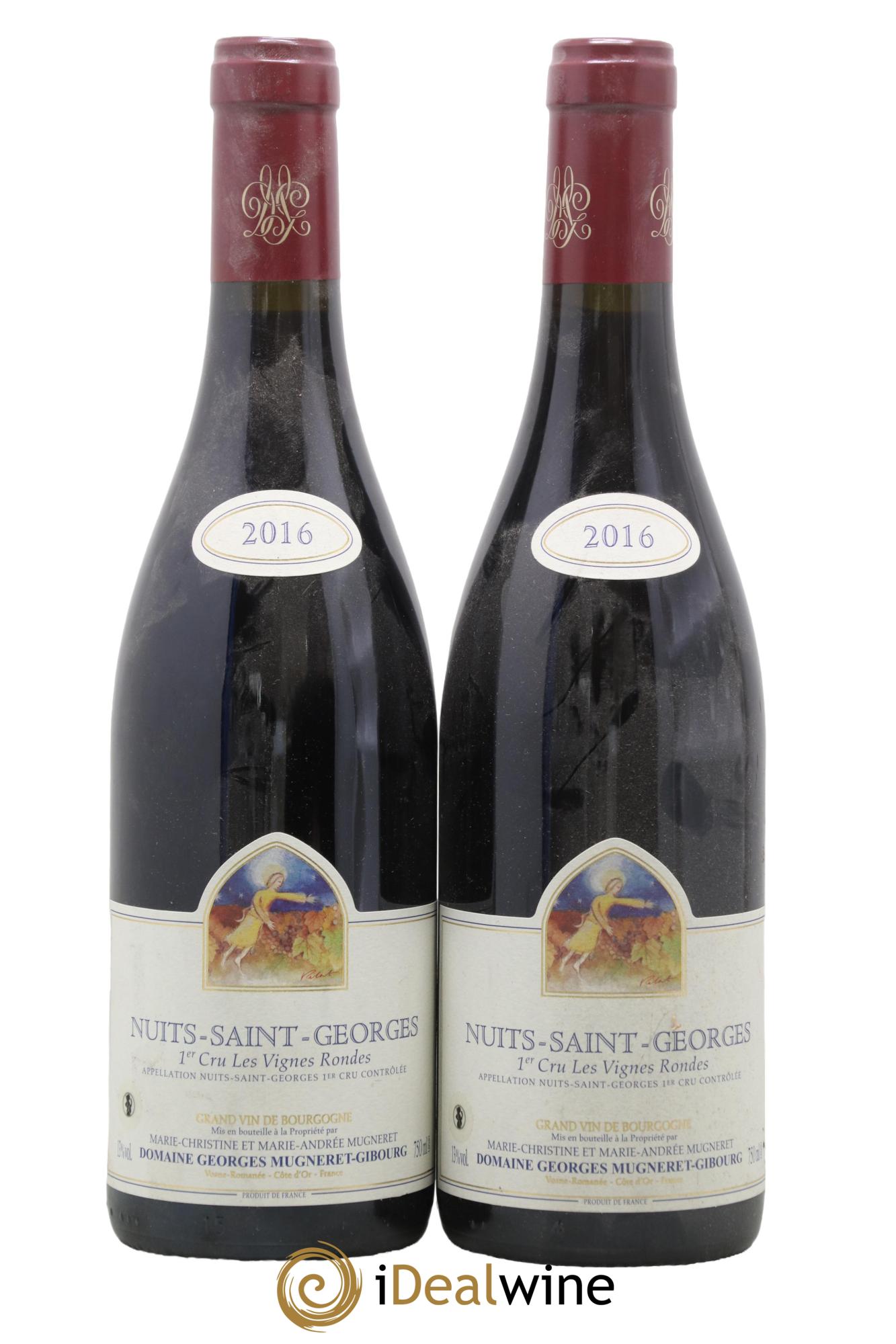 Nuits-Saint-Georges 1er Cru Les Vignes Rondes Mugneret-Gibourg (Domaine) 2016 - Lotto di 2 bottiglie - 0