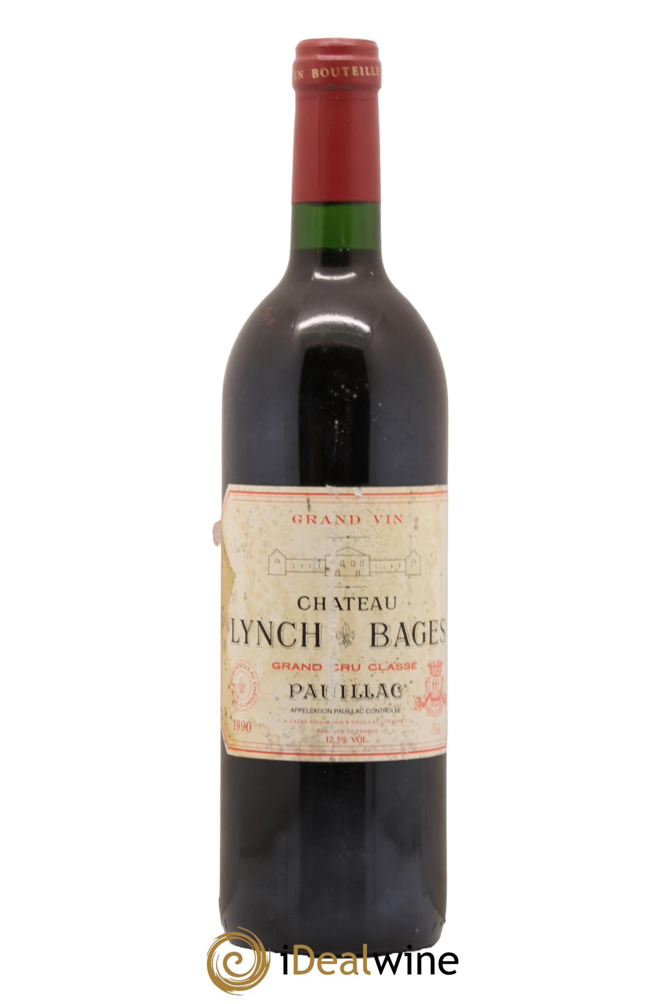 Château Lynch Bages 5ème Grand Cru Classé 1990 - Lot de 1 bouteille - 0