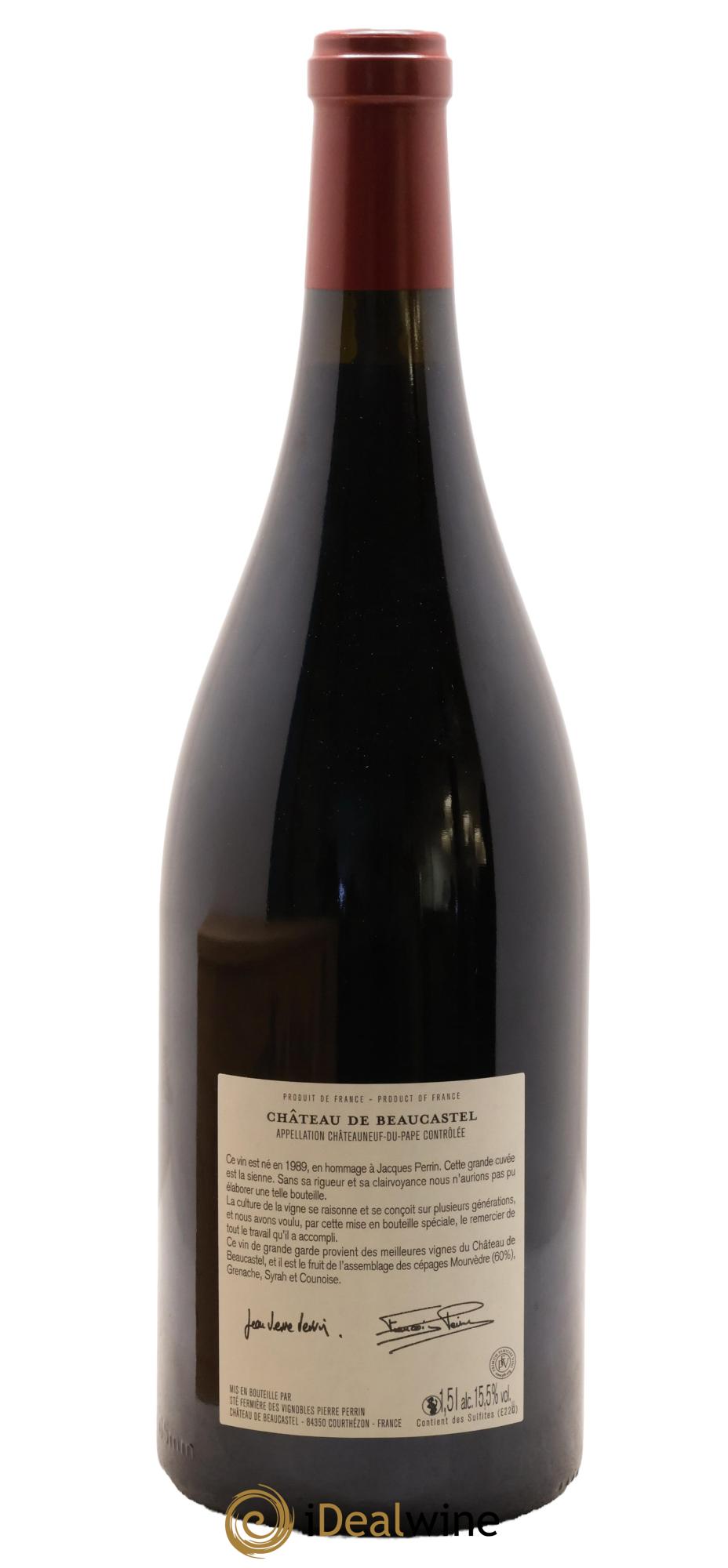 Châteauneuf-du-Pape Château de Beaucastel Hommage à Jacques Perrin Famille Perrin 2012 - Lot of 1 magnum - 1