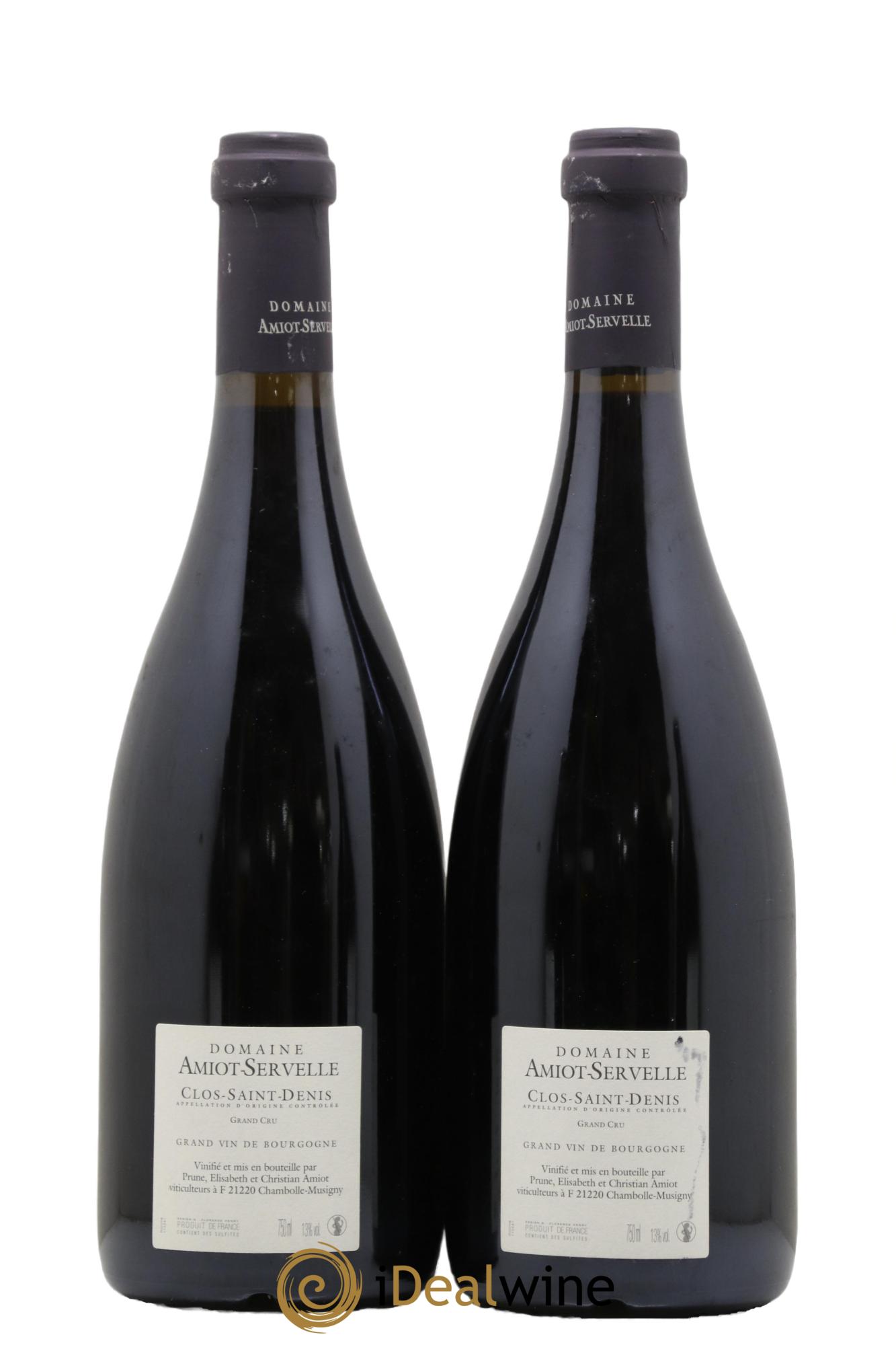 Clos Saint-Denis Grand Cru Amiot-Servelle 2012 - Lot de 2 bouteilles - 1