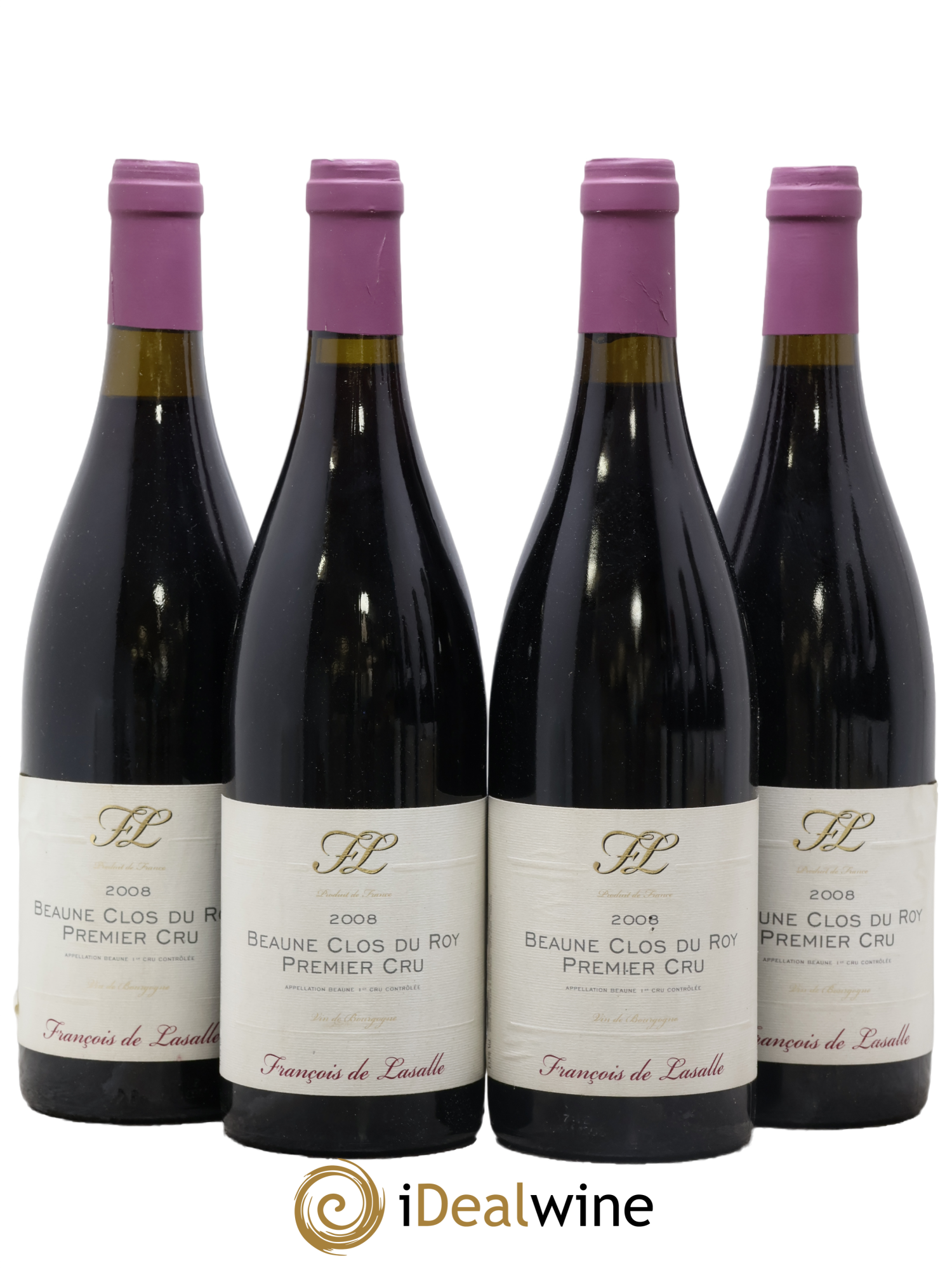 Beaune 1er Cru Clos du Roy François de Lasalle 2008 - Lotto di 4 bottiglie - 0