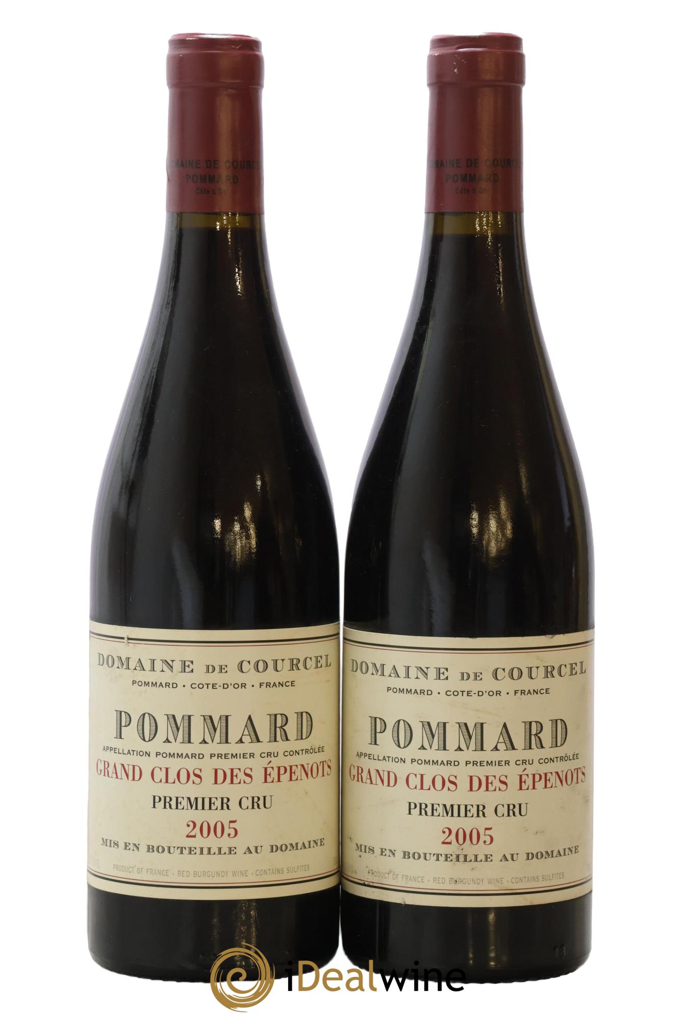 Pommard 1er Cru Grand Clos des Epenots de Courcel (Domaine) 2005 - Lot de 2 bouteilles - 0