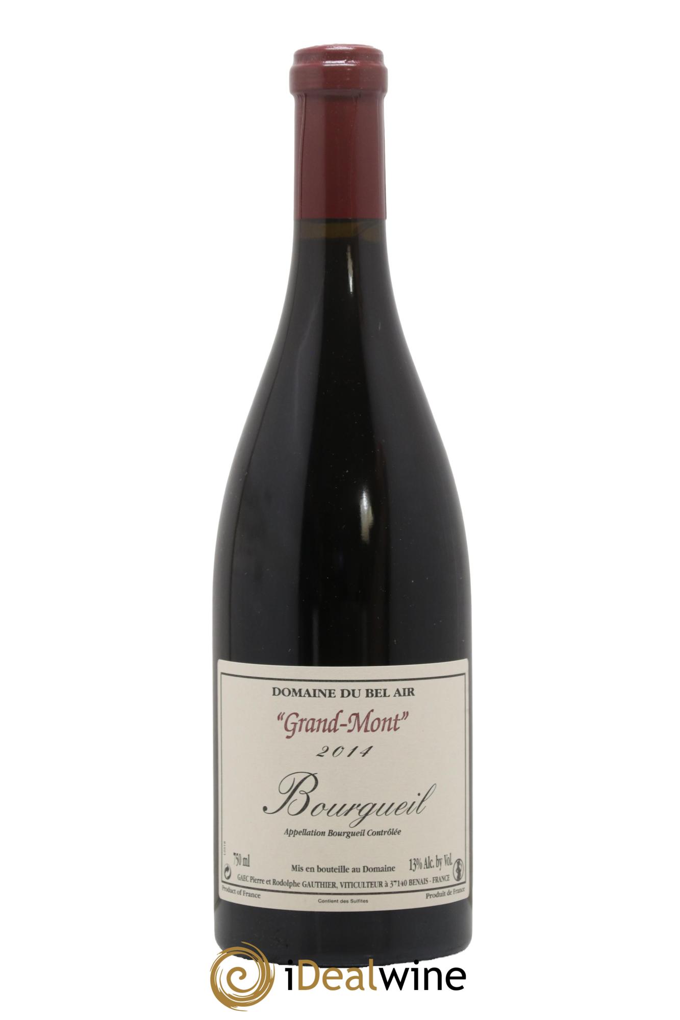 Bourgueil Grand Mont Domaine du Bel Air 2014 - Lot de 1 bouteille - 0