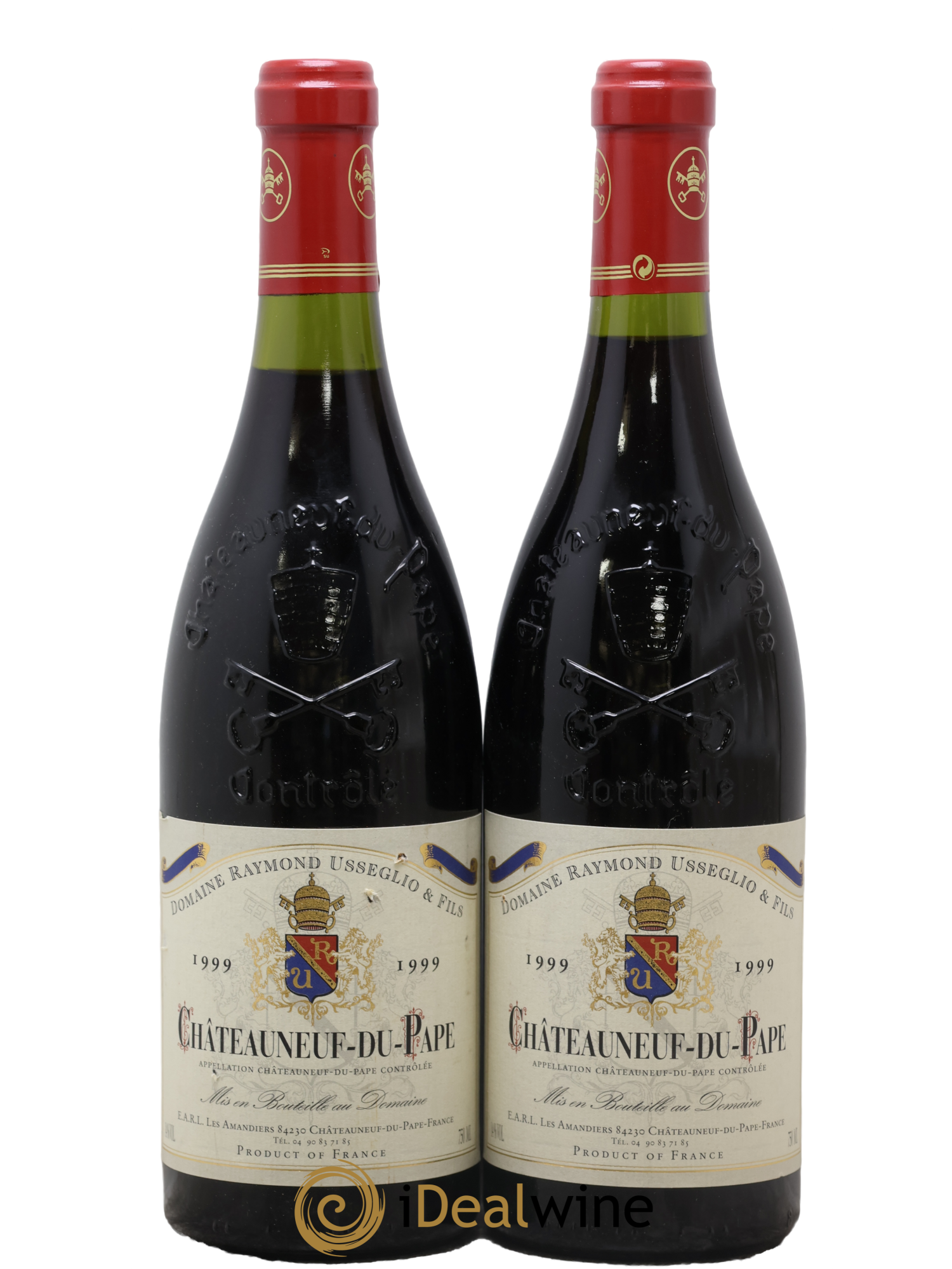 Châteauneuf-du-Pape Raymond Usseglio & Fils (Domaine) 1999 - Posten von 2 Flaschen - 0