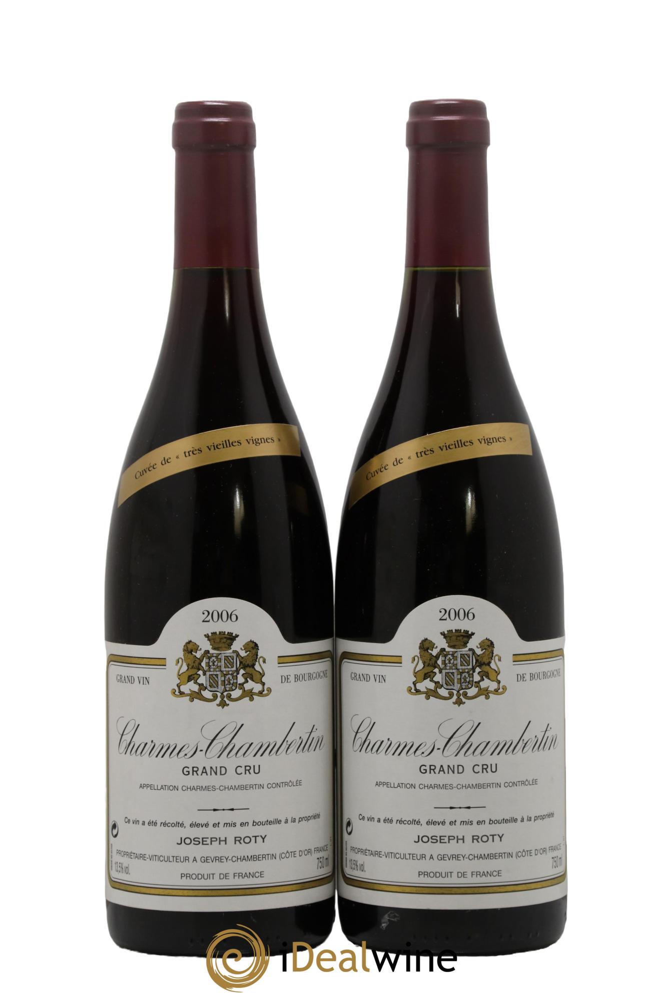 Charmes-Chambertin Grand Cru Très vieilles vignes Joseph Roty (Domaine) 2006 - Lotto di 2 bottiglie - 0