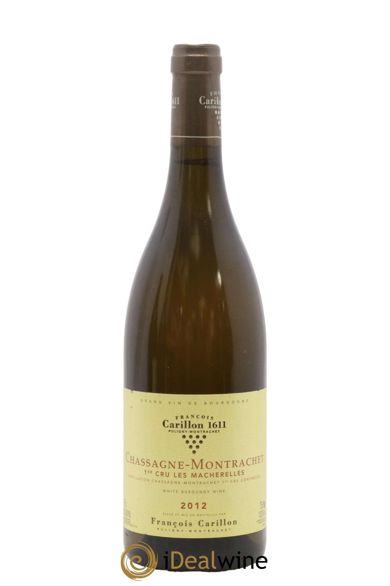 Chassagne-Montrachet 1er Cru Les Macherelles François Carillon 2012 - Lot de 1 bouteille - 0