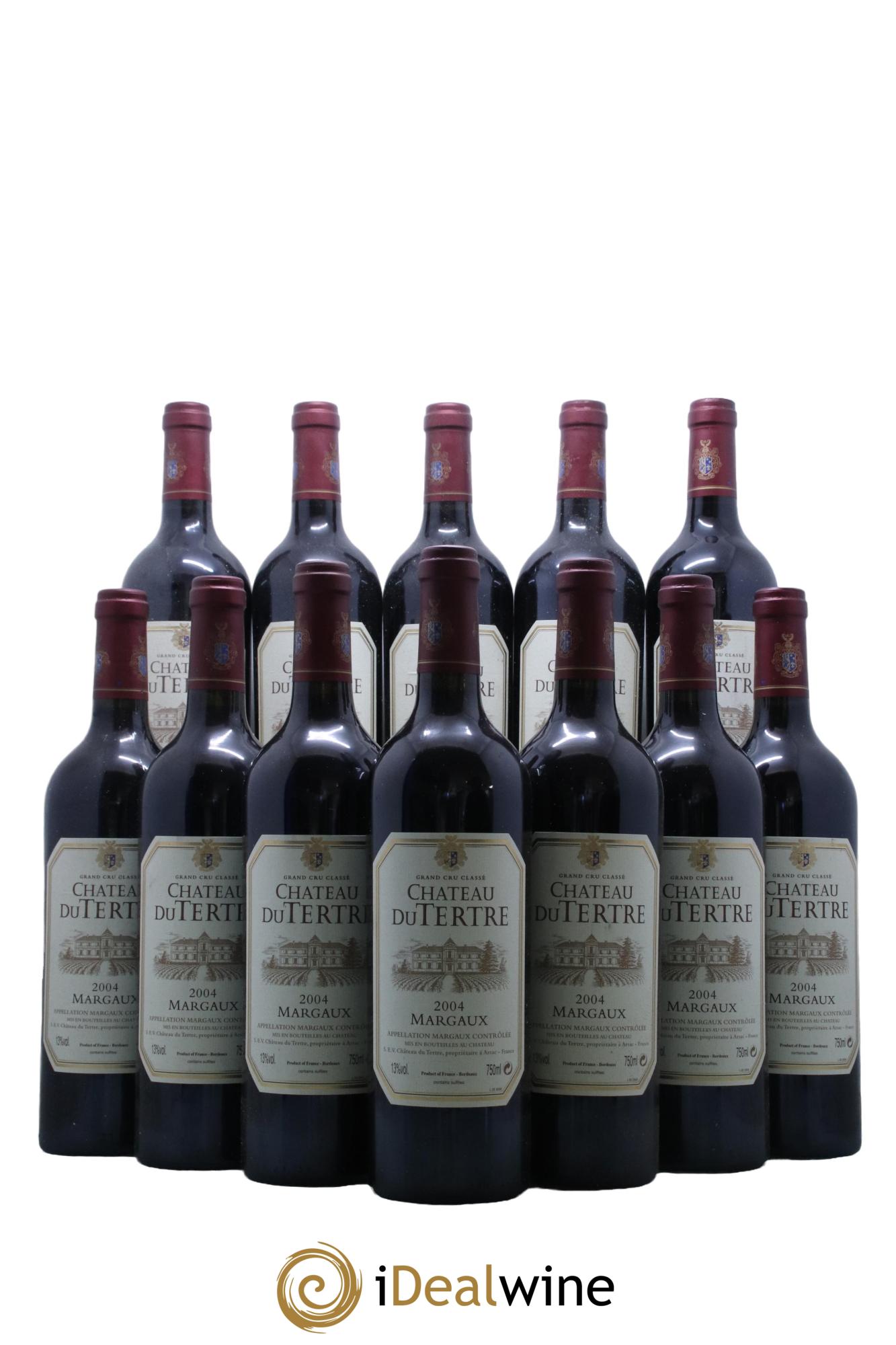Château du Tertre 5ème Grand Cru Classé 2004 - Lot de 12 bouteilles - 0