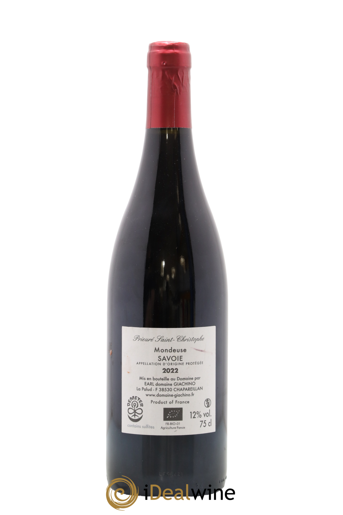 Vin de Savoie Mondeuse Tradition Prieuré Saint Christophe (Domaine) 2022 - Lotto di 1 bottiglia - 1
