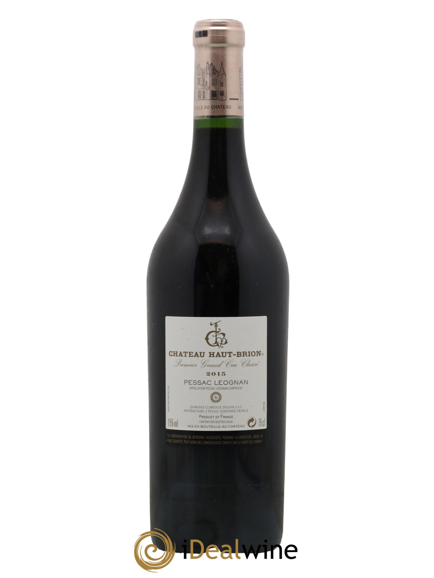 Château Haut Brion 1er Grand Cru Classé 2015 - Lot de 1 bouteille - 2