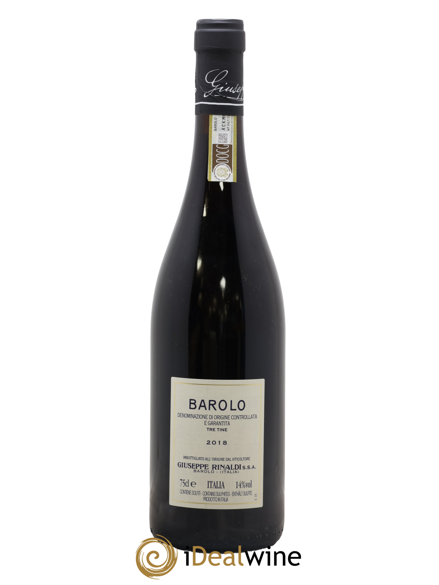 Barolo DOCG Tre Tine Giuseppe Rinaldi 2018 - Posten von 1 Flasche - 1