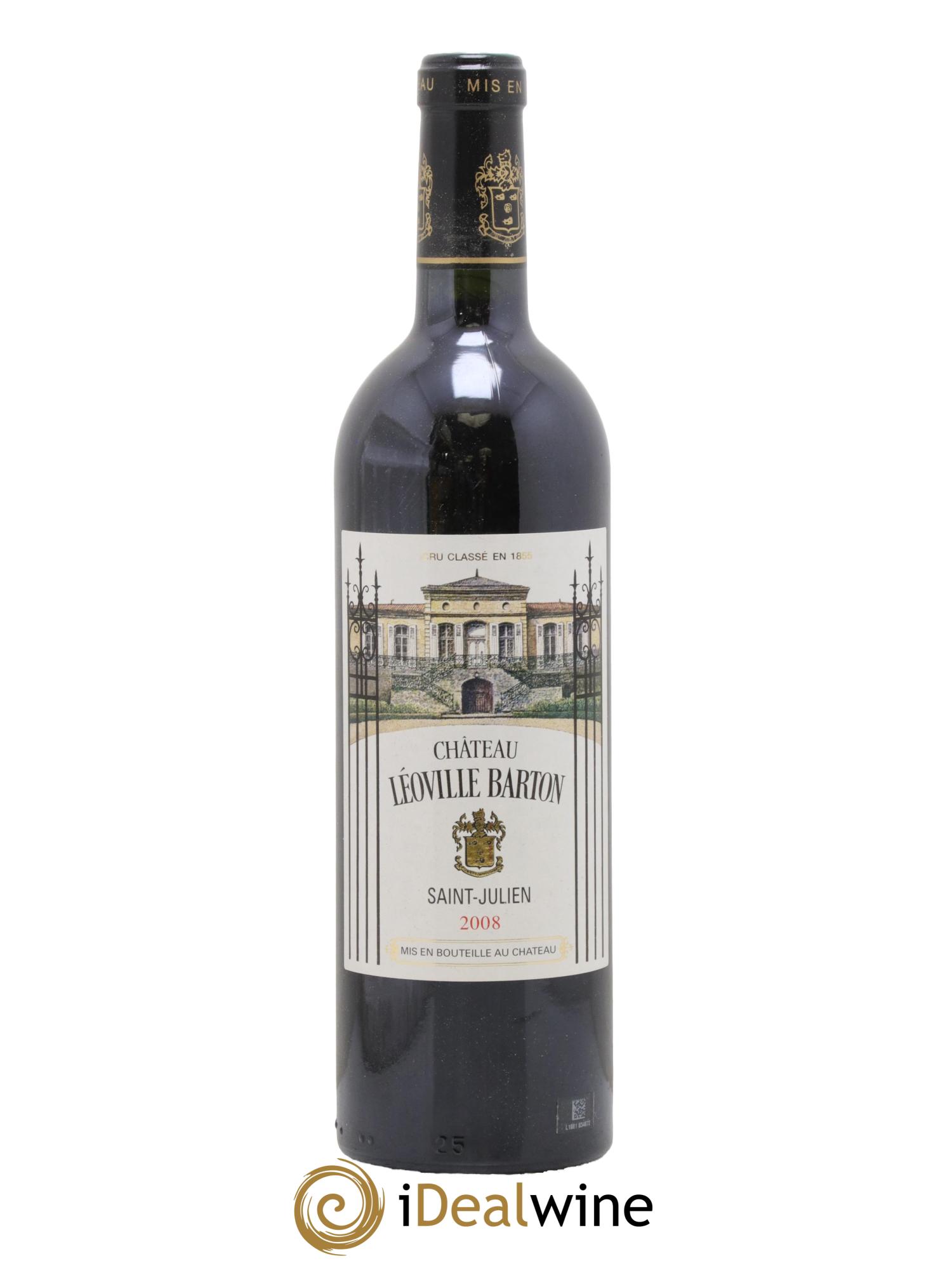 Château Léoville Barton 2ème Grand Cru Classé 2008 - Lot de 1 bouteille - 0