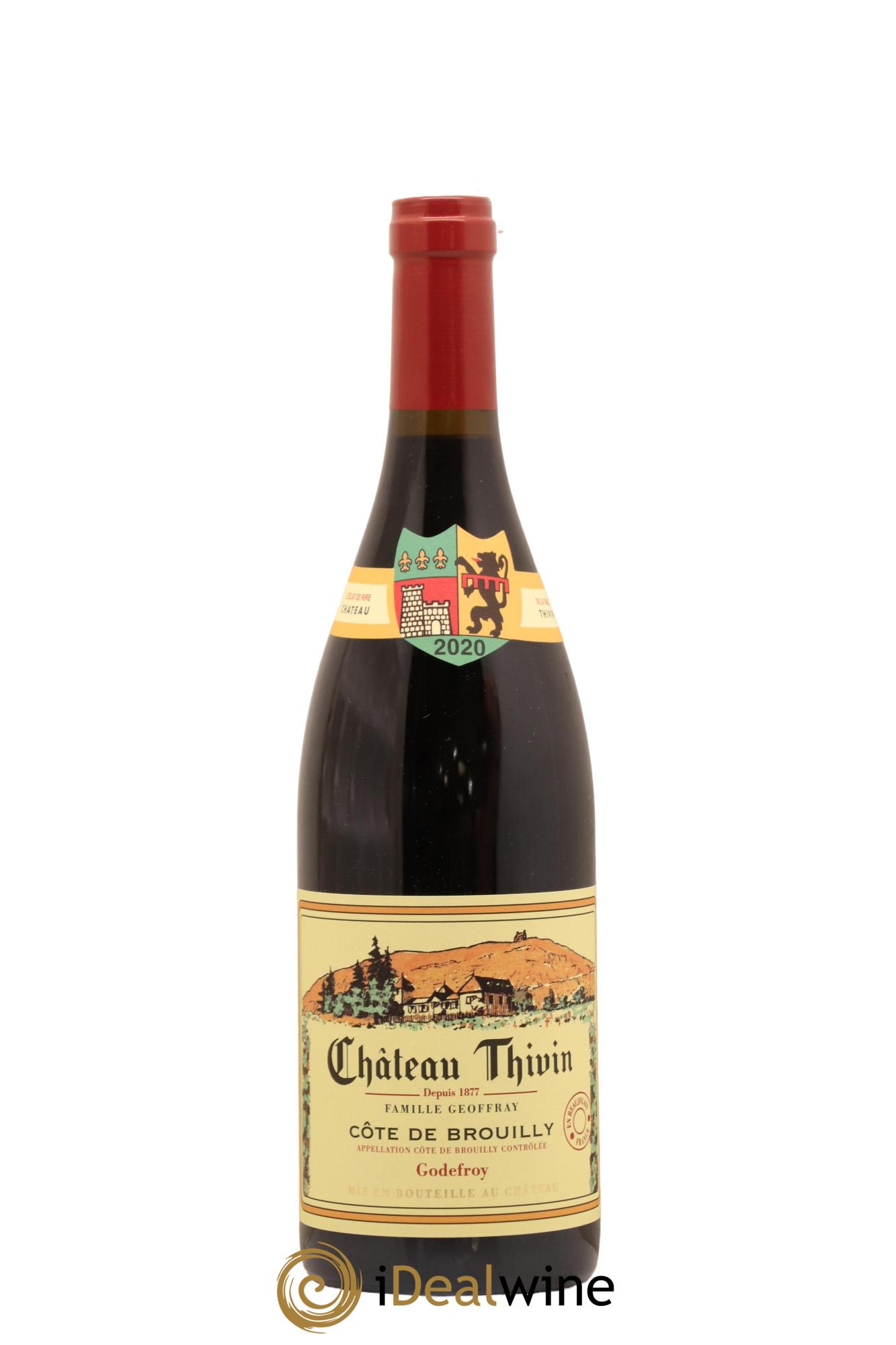 Côte de Brouilly Cuvée Godefroy Château Thivin 2020 - Lot de 1 bouteille - 0