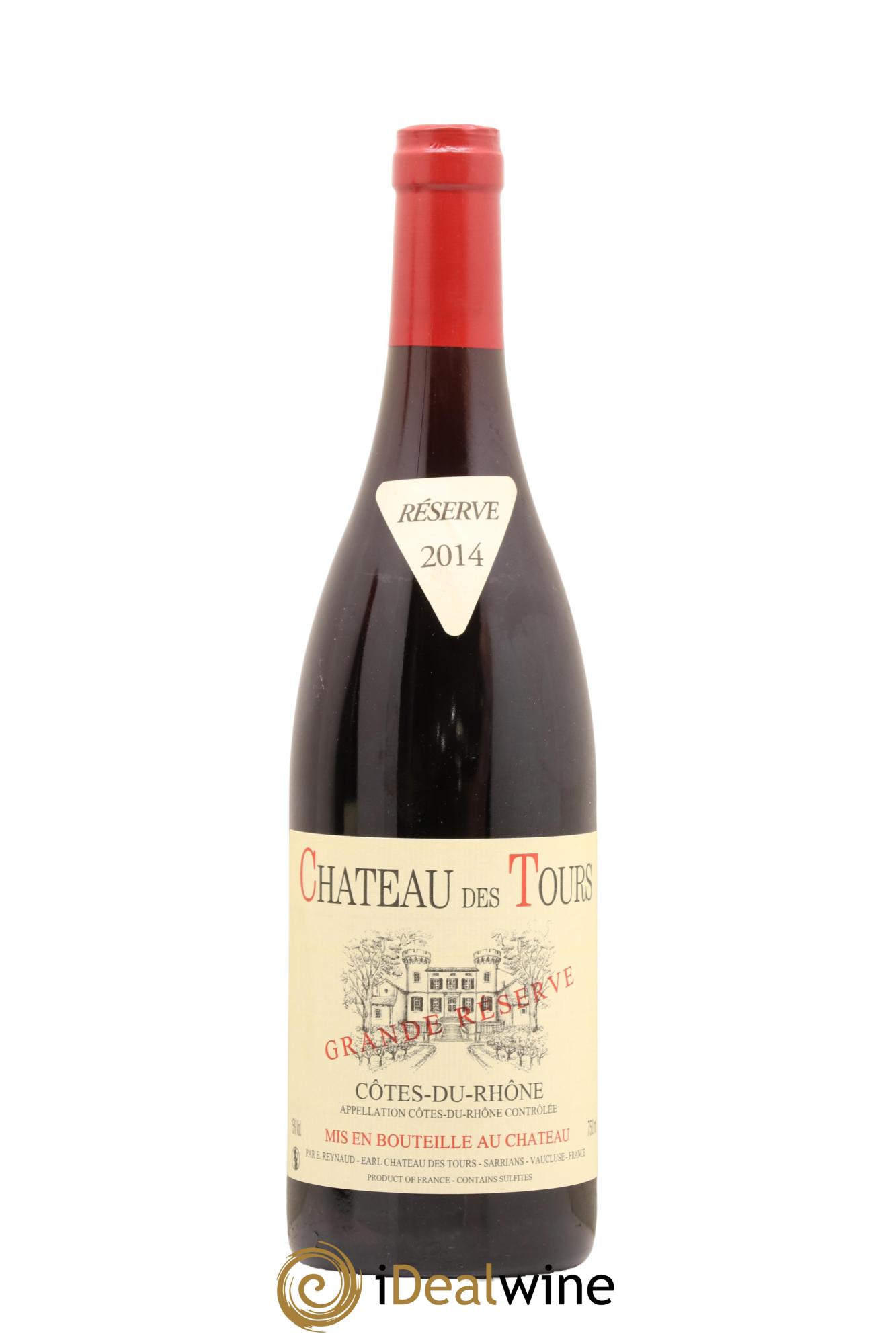 Côtes-du-Rhône Château des Tours Grande Réserve Emmanuel Reynaud 2014 - Lot de 1 bouteille - 0